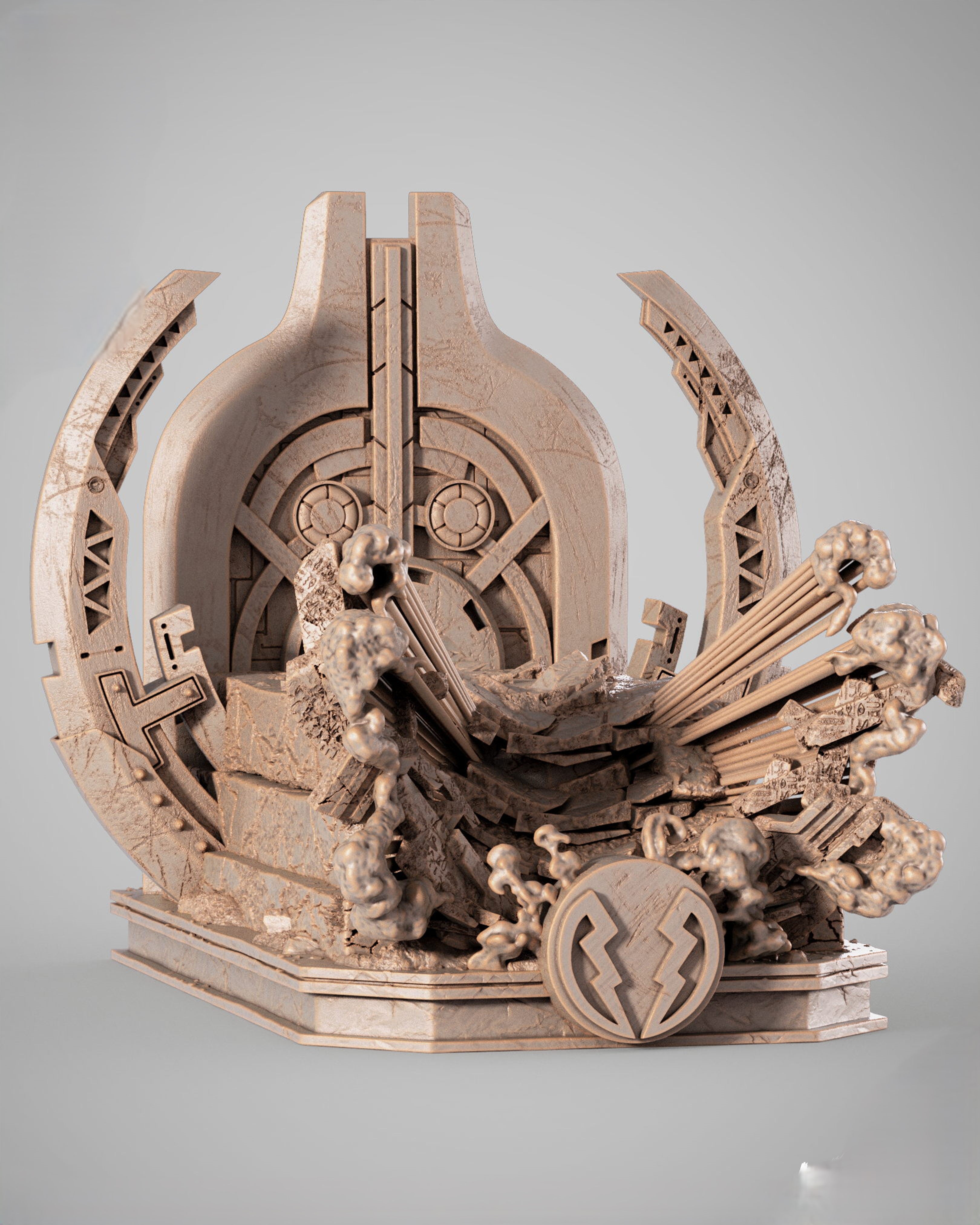 Black Window Figurine