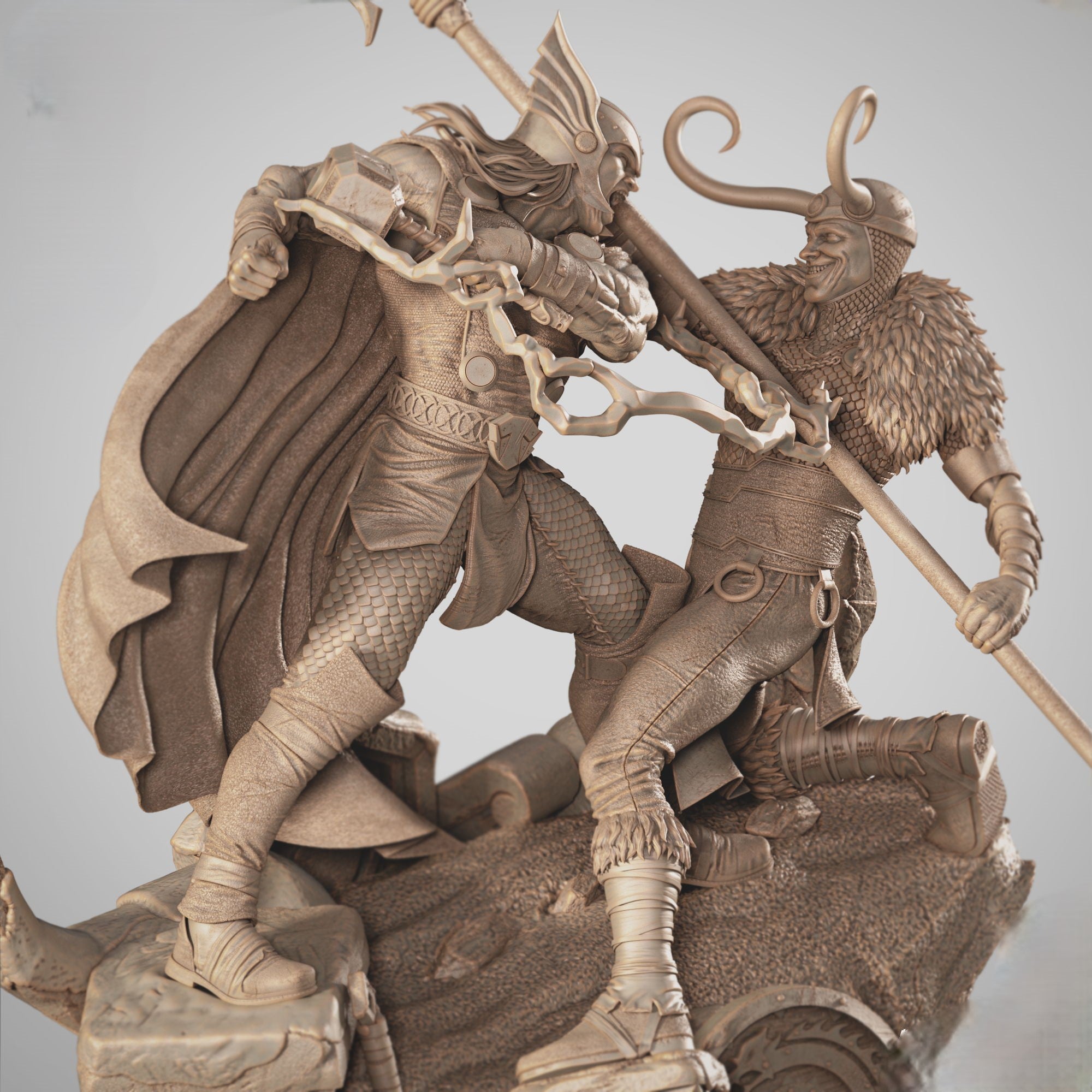 Figurine Thor and Loki - IR3D