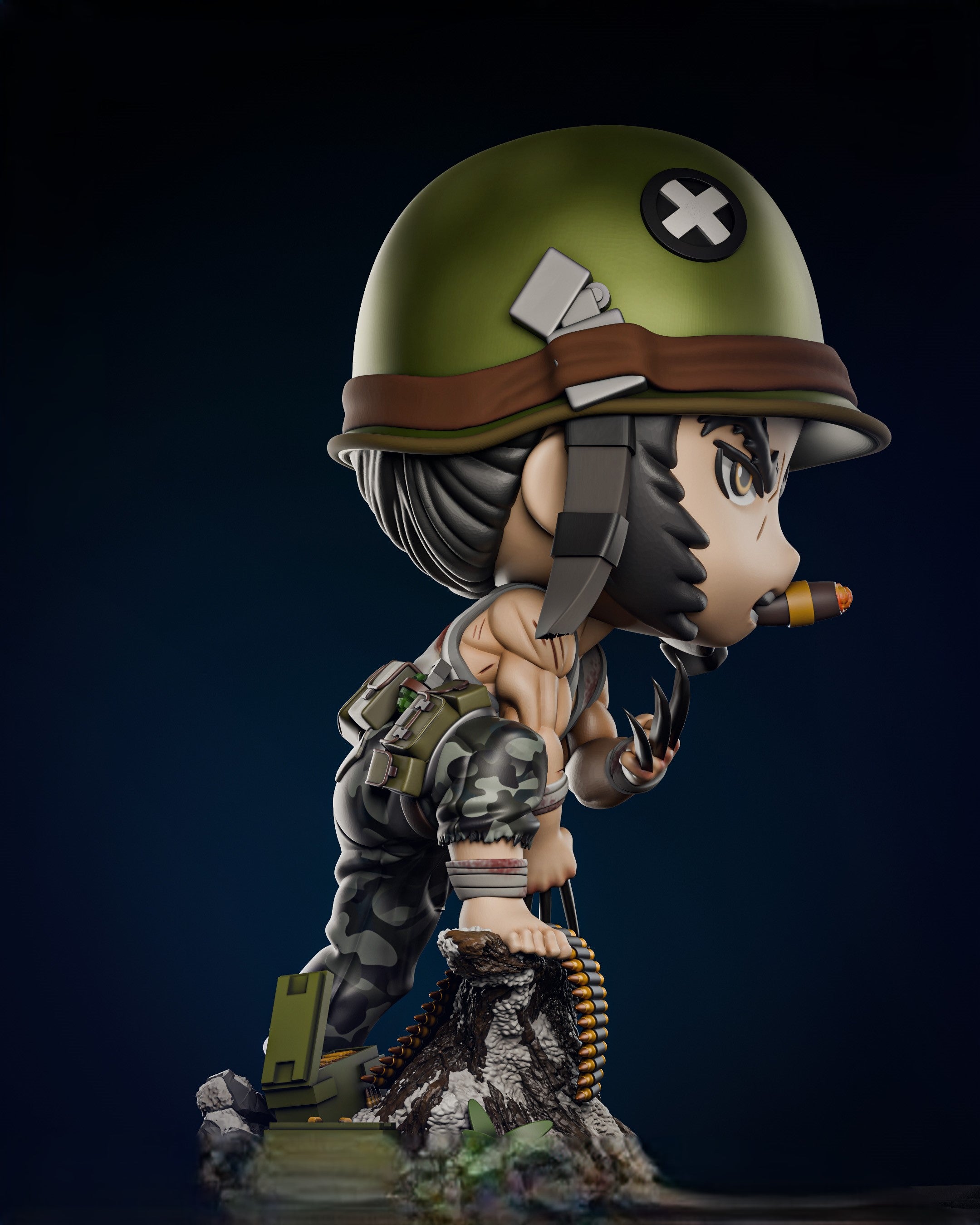 Black Window Figurine