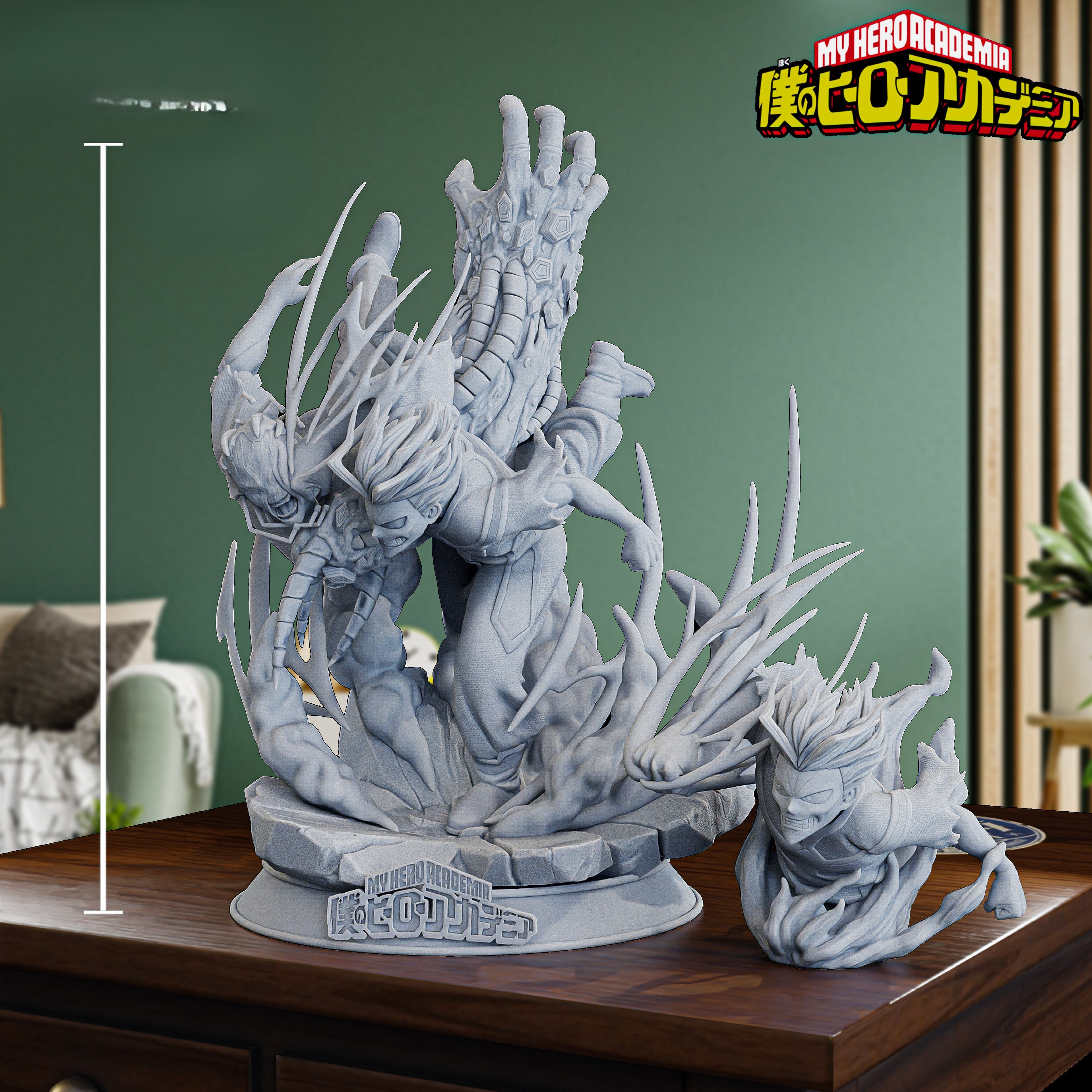 Figurine All Might vs All For One - IR3D