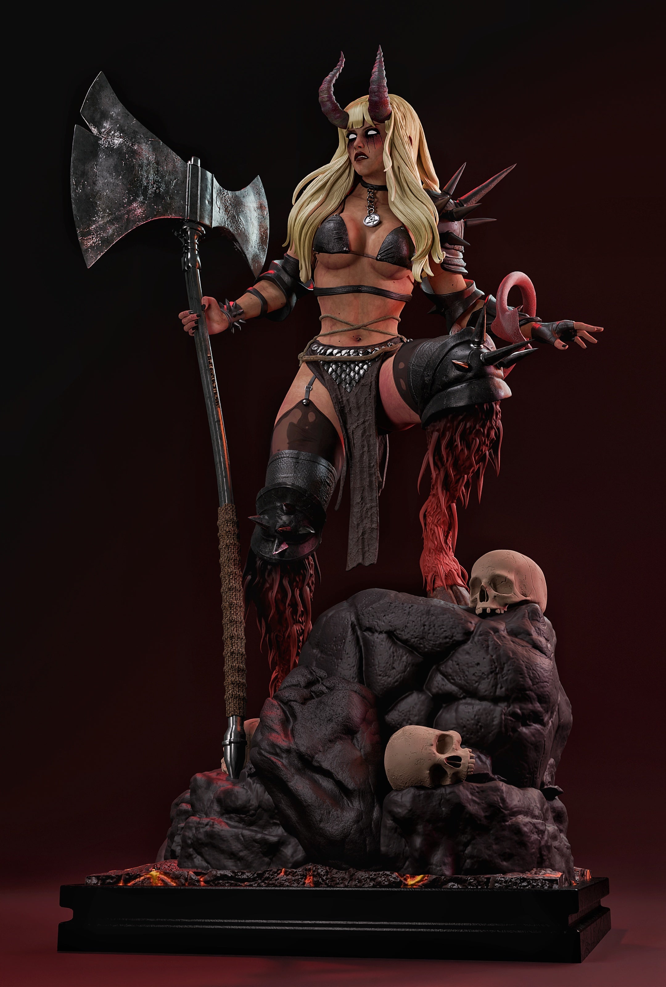 Black Window Figurine