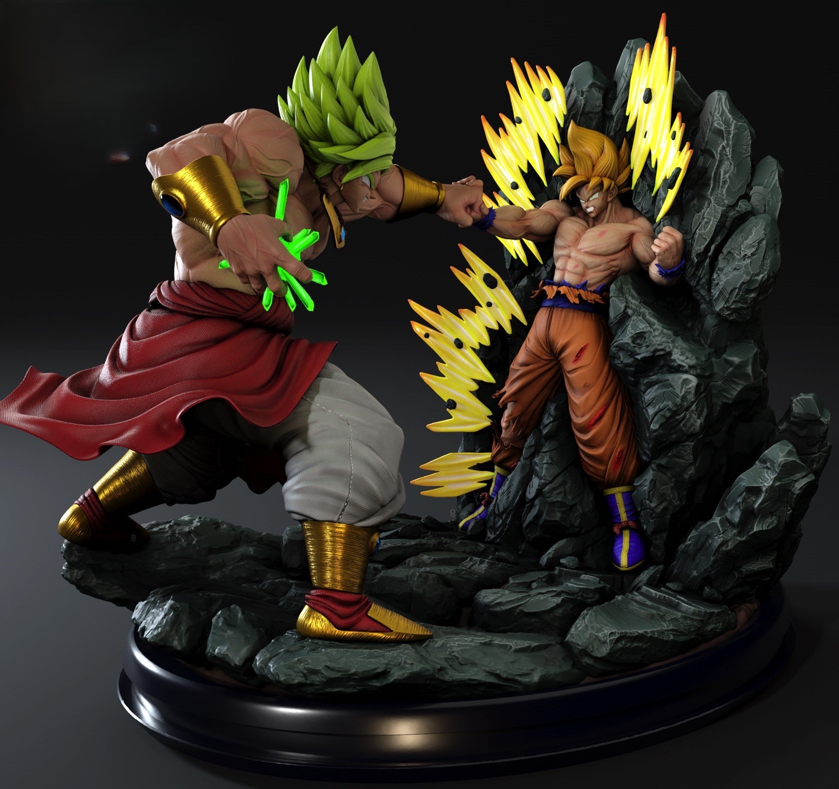 Fichier STL Goku vs Broly - IR3D