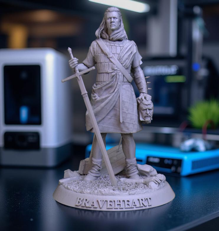 Figurine Braveheart Mel Gibson Fichier - IR3D
