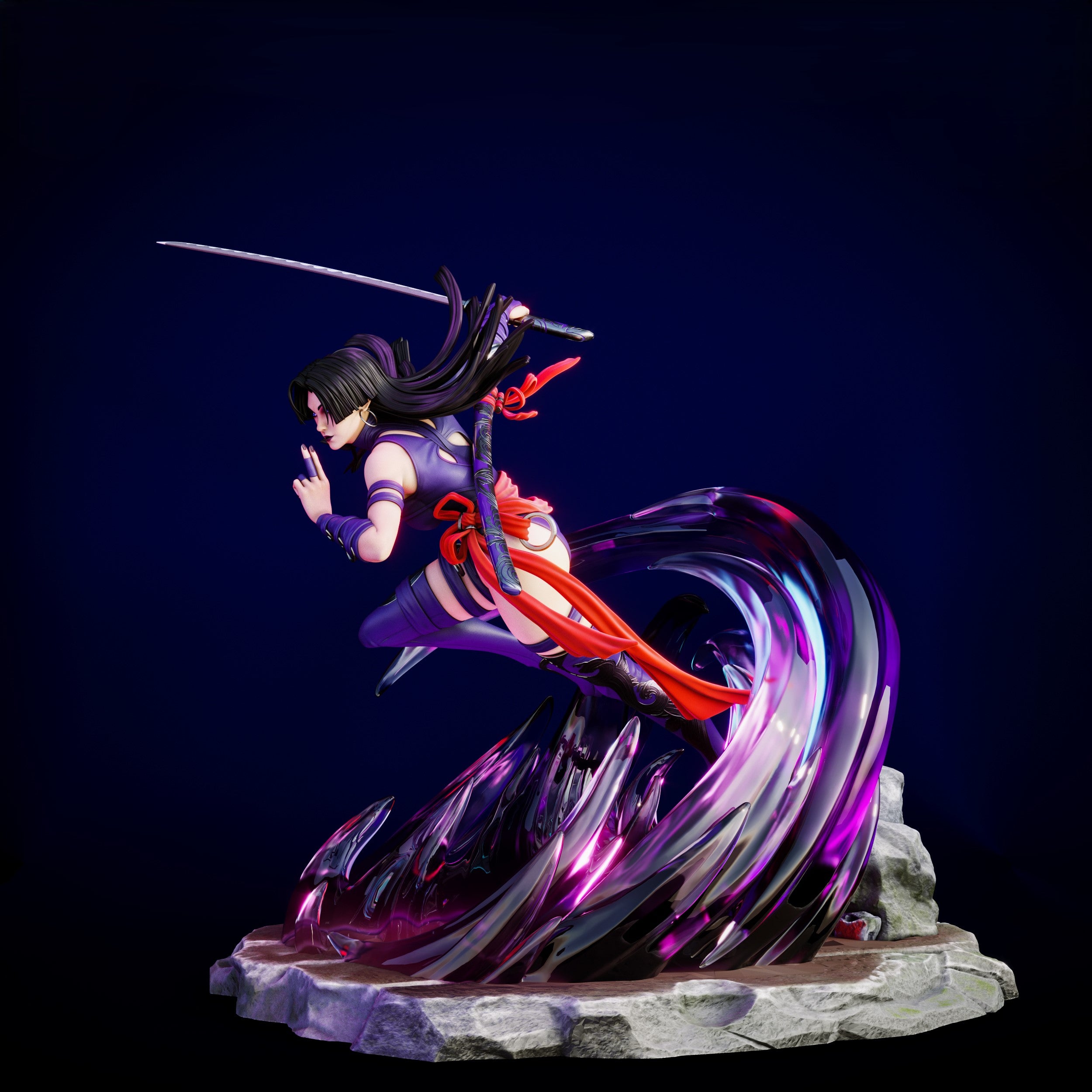 Black Window Figurine