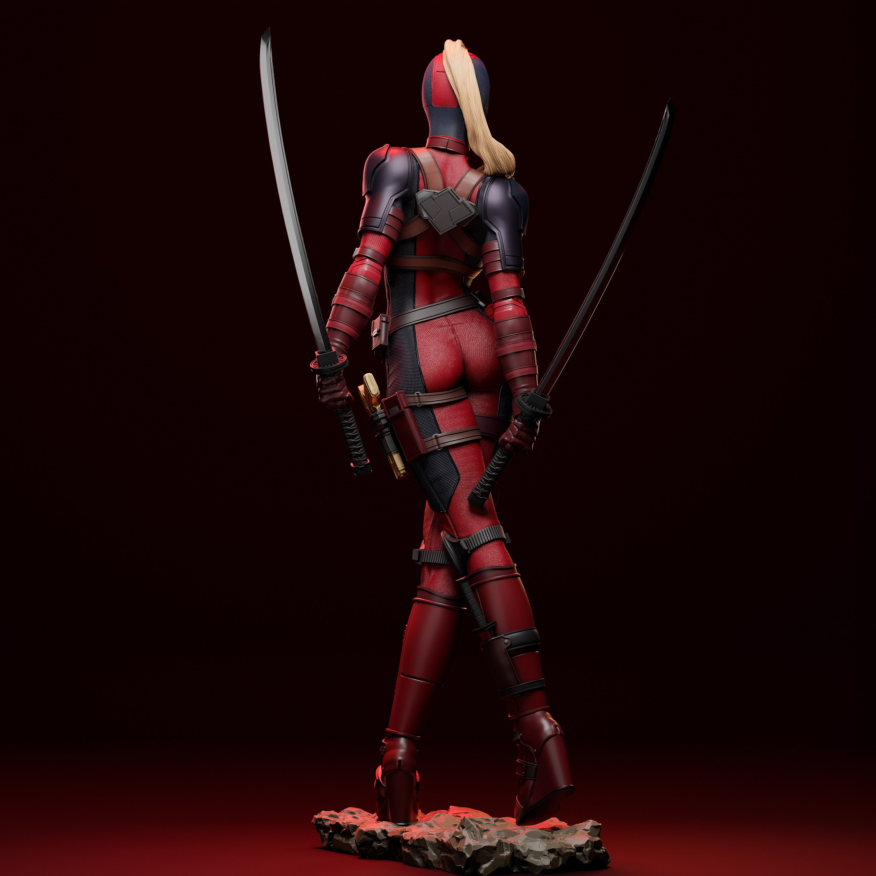 Figurine Lady DEADPOOL - IR3D