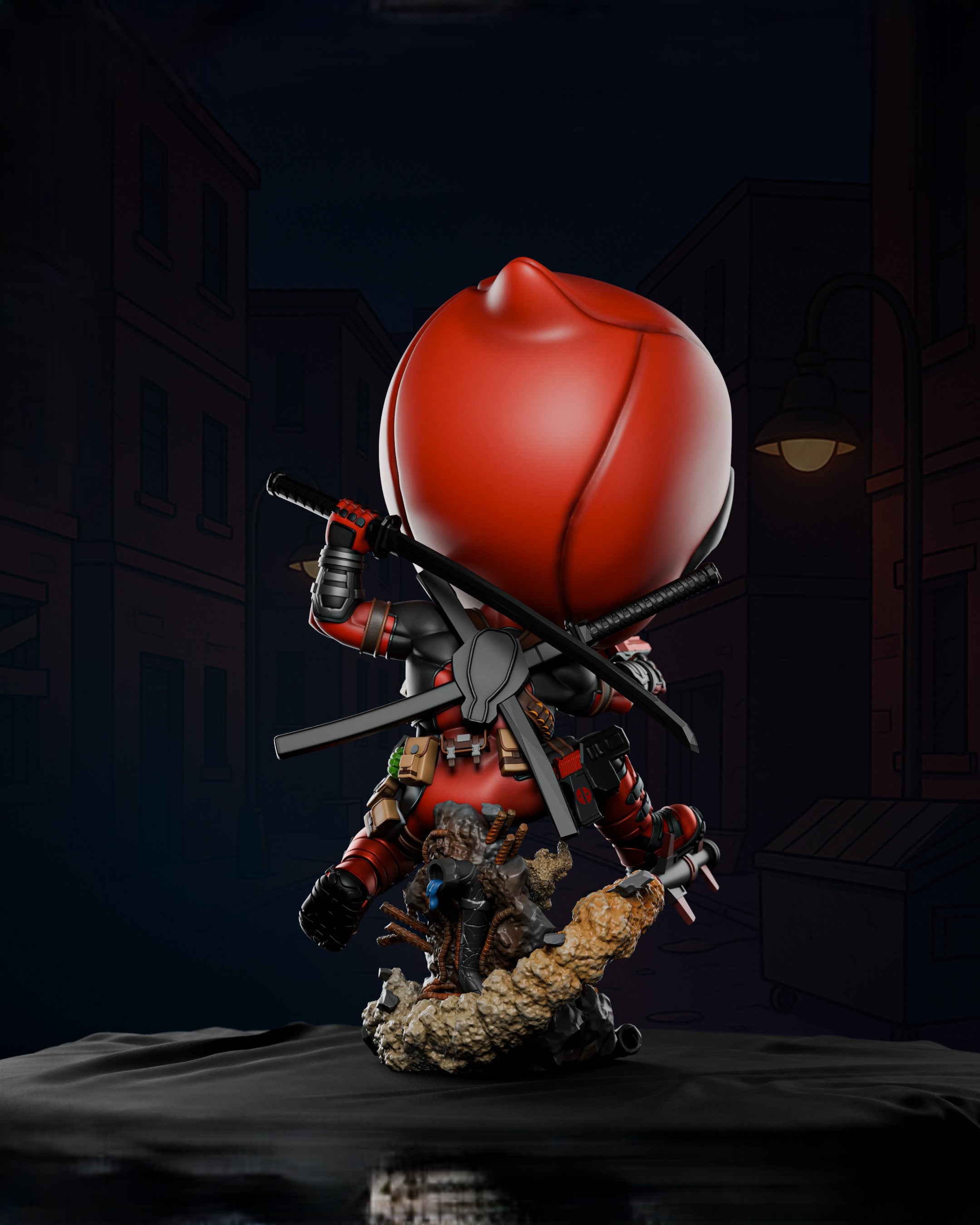 Black Window Figurine