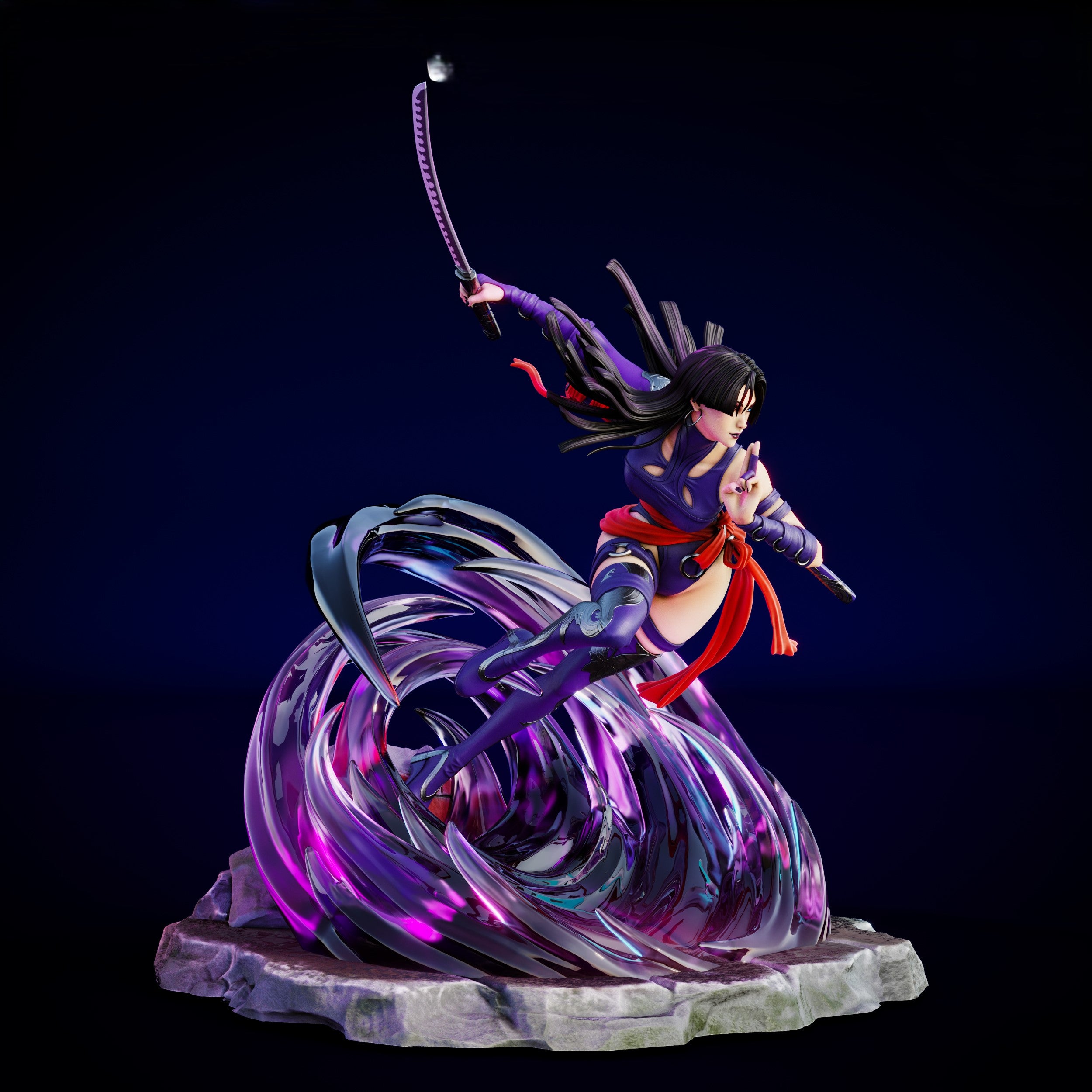 Black Window Figurine