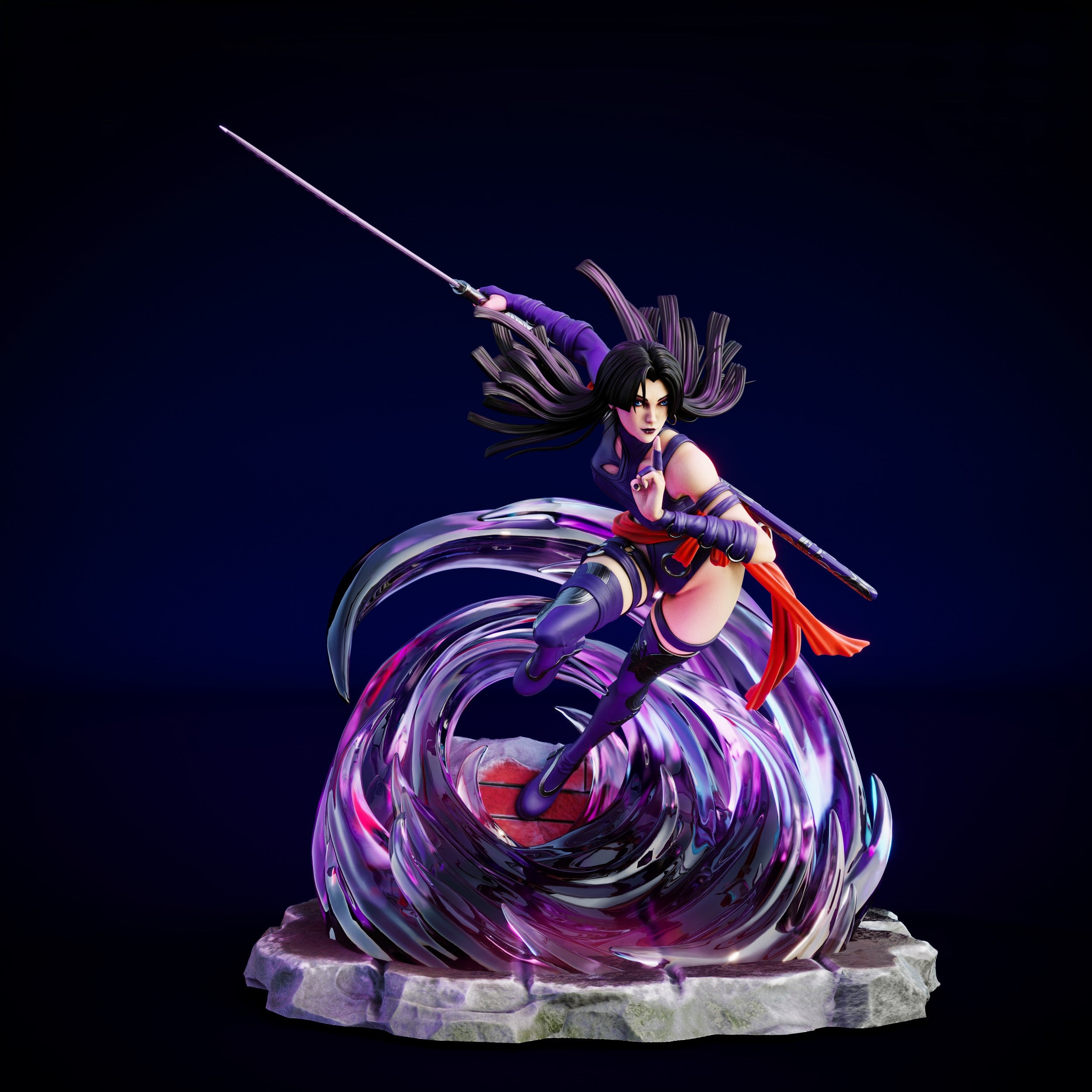 Black Window Figurine