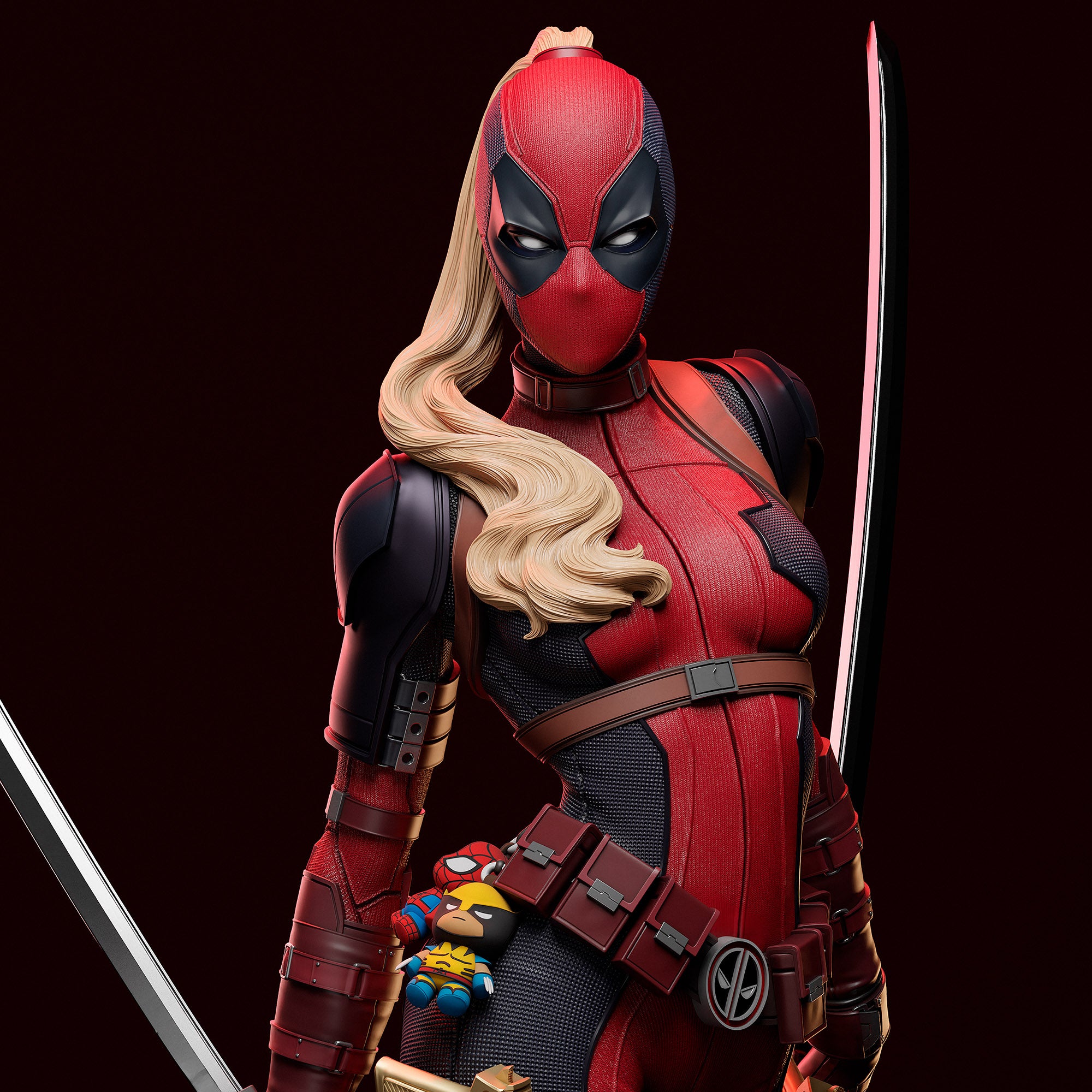 Figurine Lady DEADPOOL - IR3D