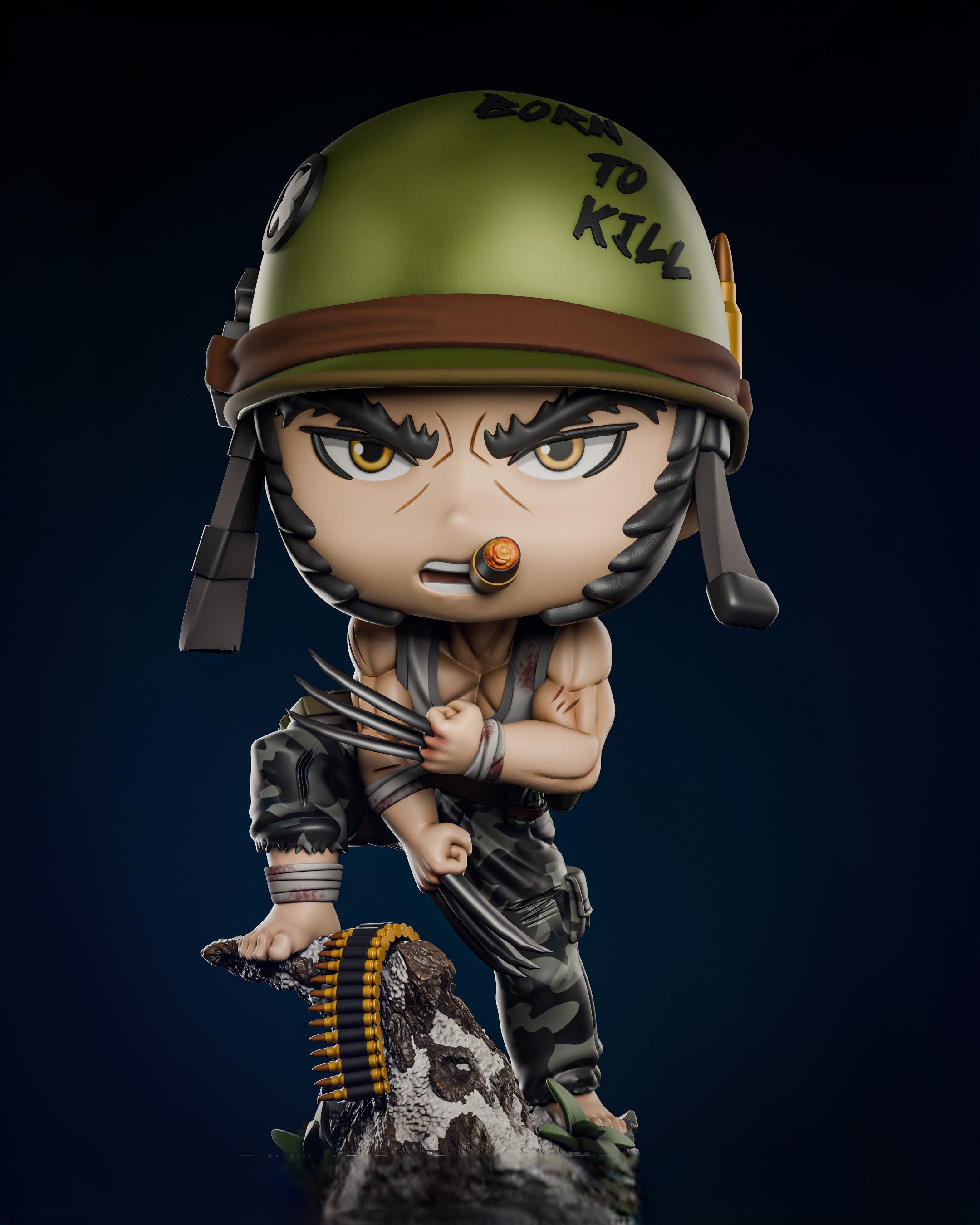Black Window Figurine
