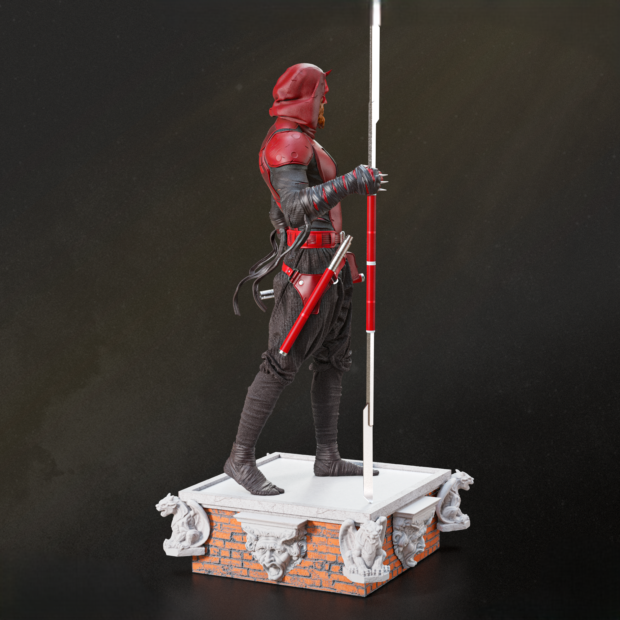 Black Window Figurine