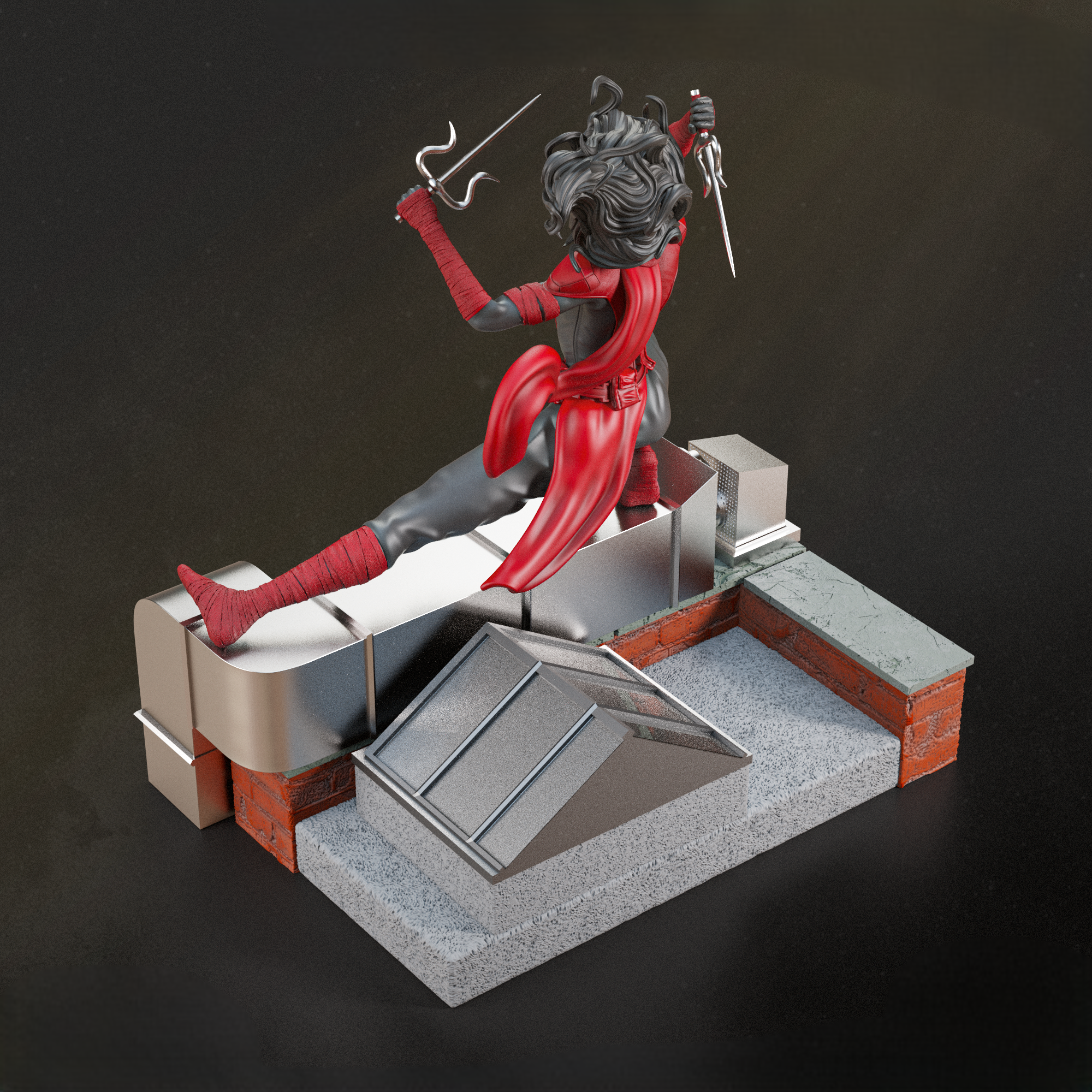 Figura de ventana negra