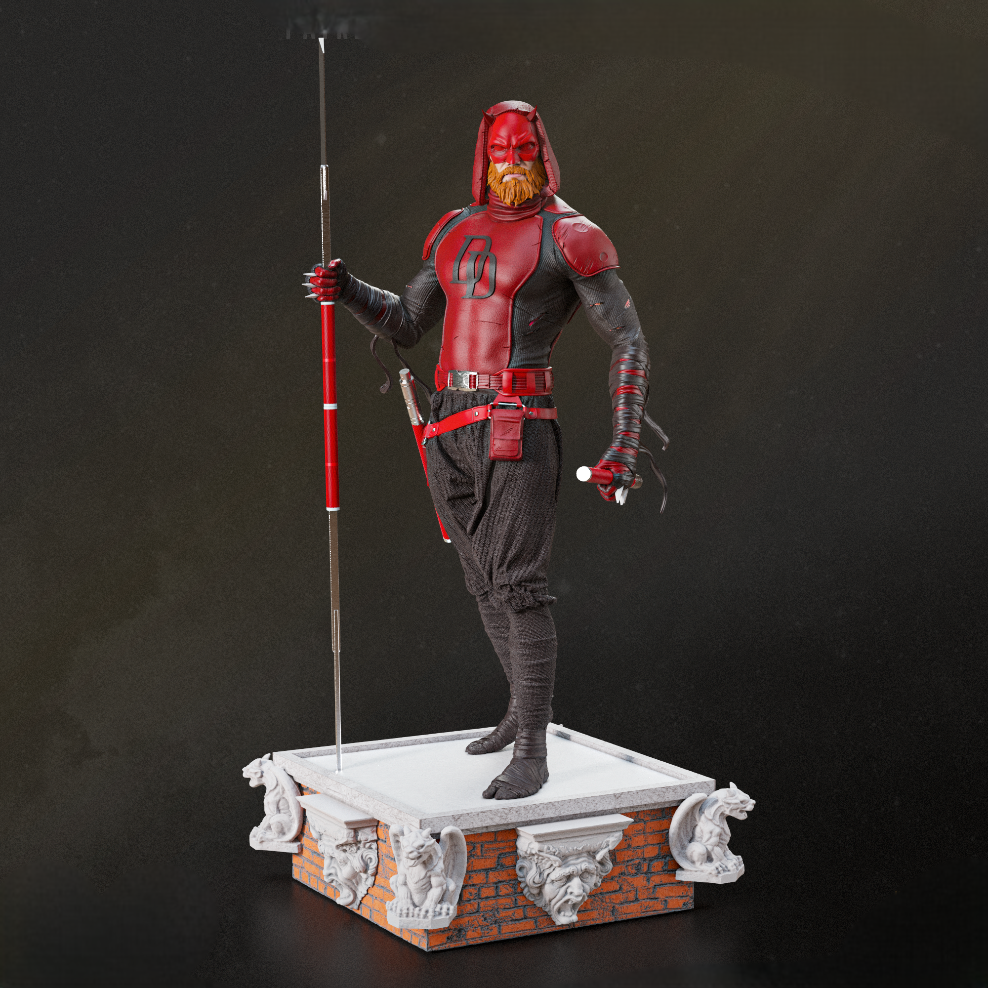 Black Window Figurine