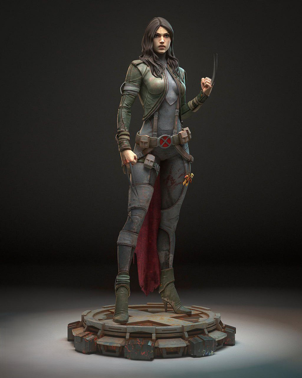 Black Window Figurine