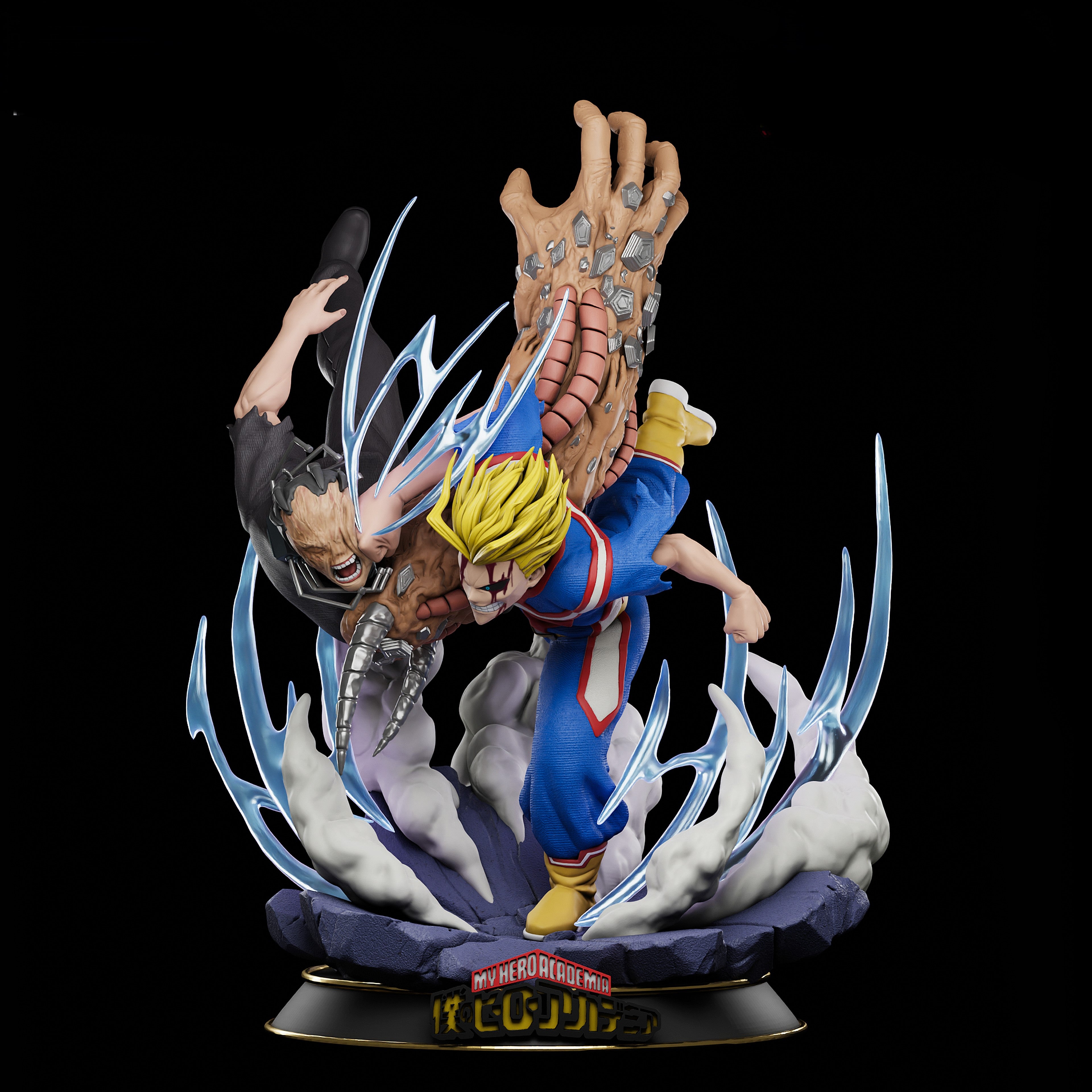 Figurine All Might vs All For One - IR3D