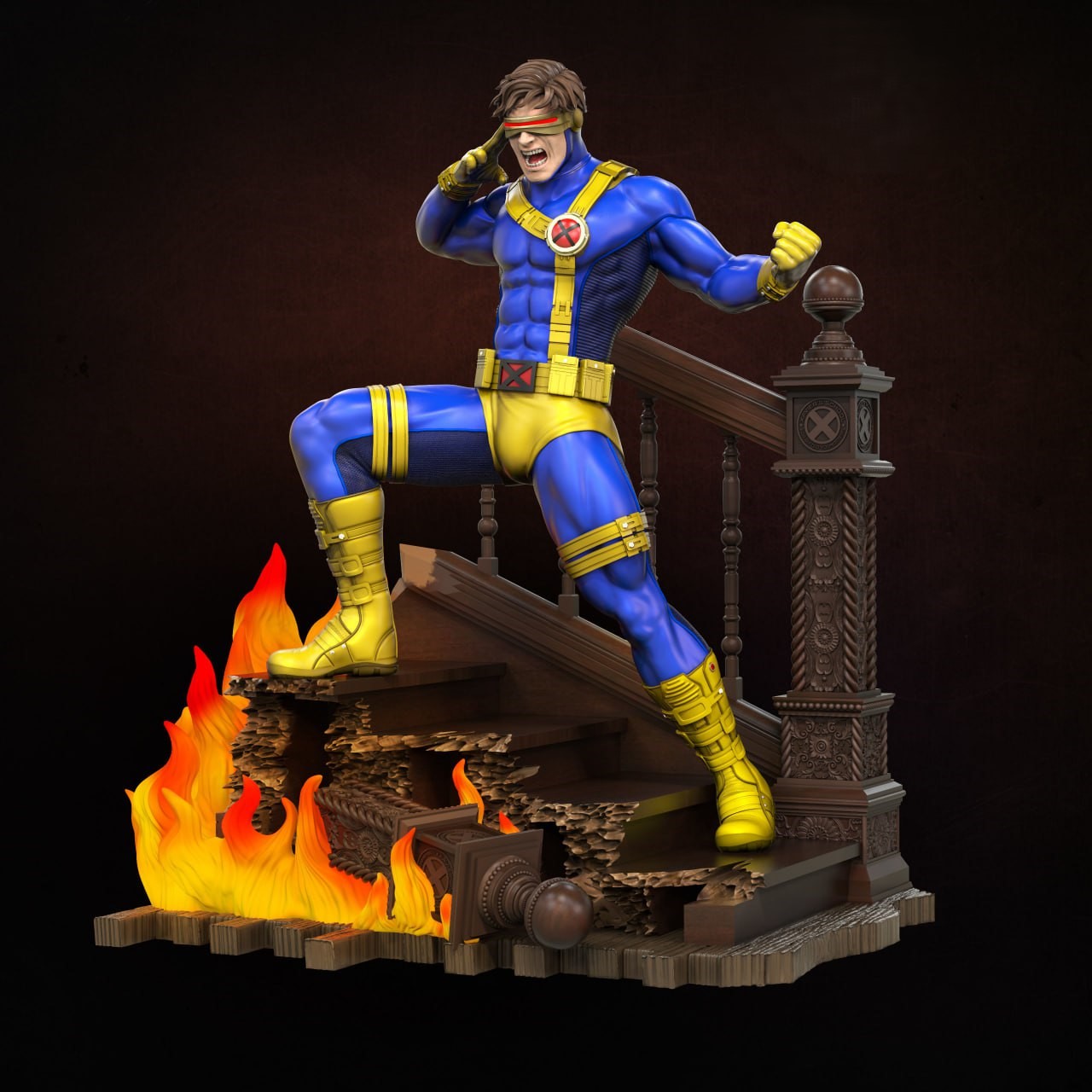 Black Window Figurine