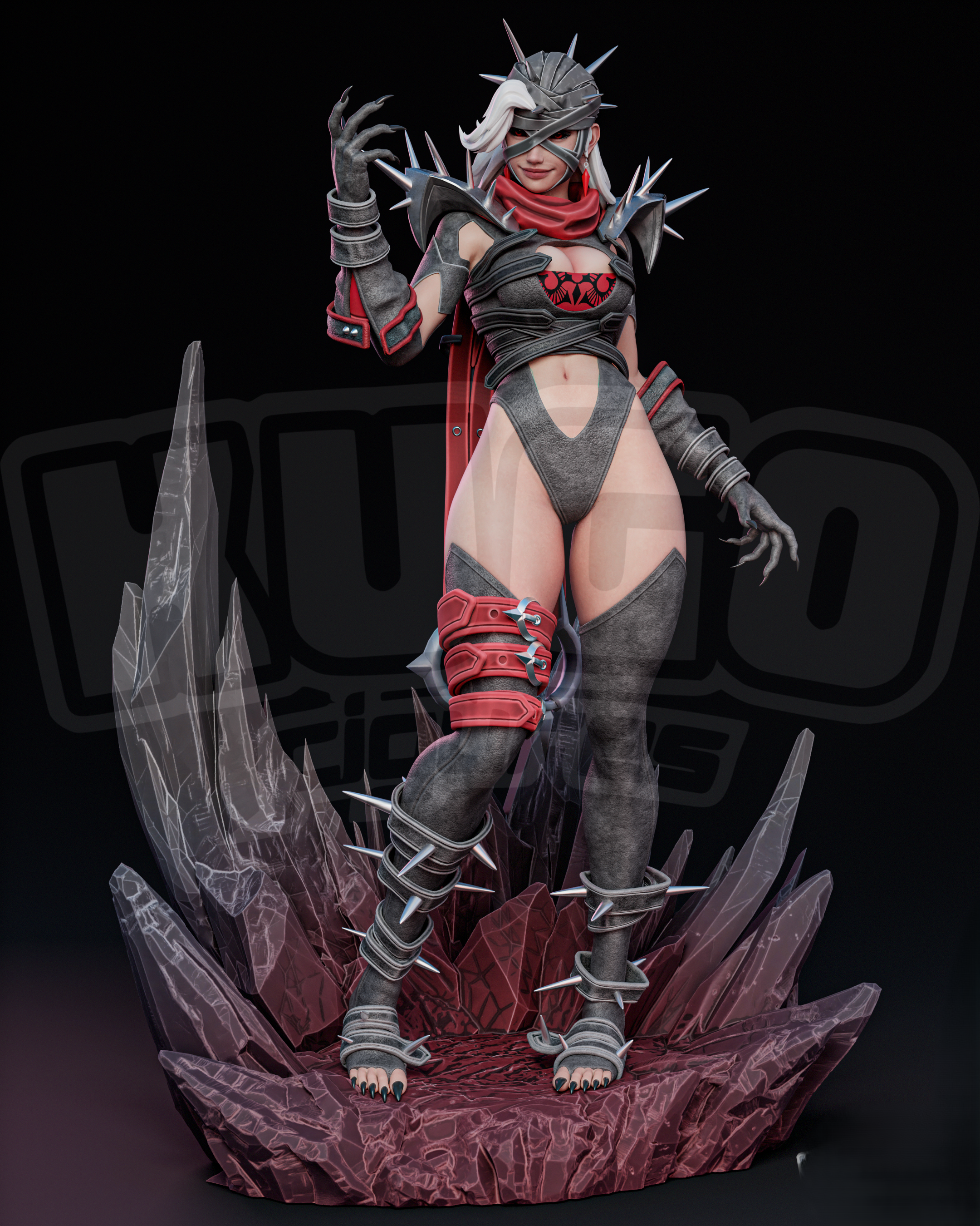 Black Window Figurine