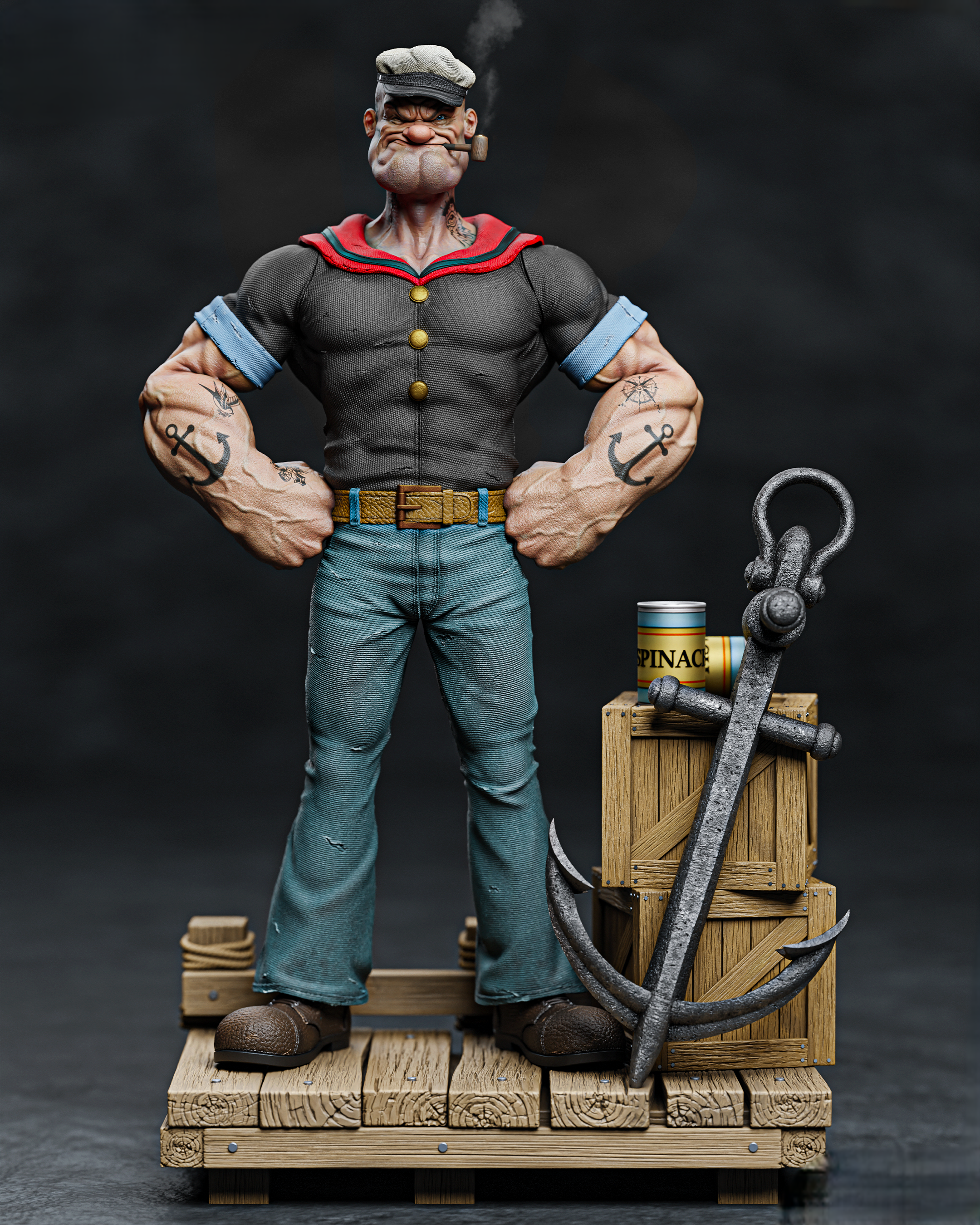 Figurine Popey - IR3D
