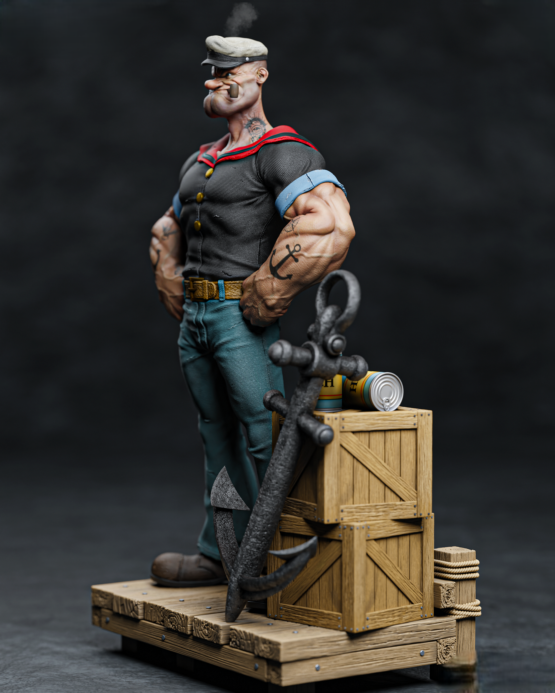 Figurine Popey - IR3D