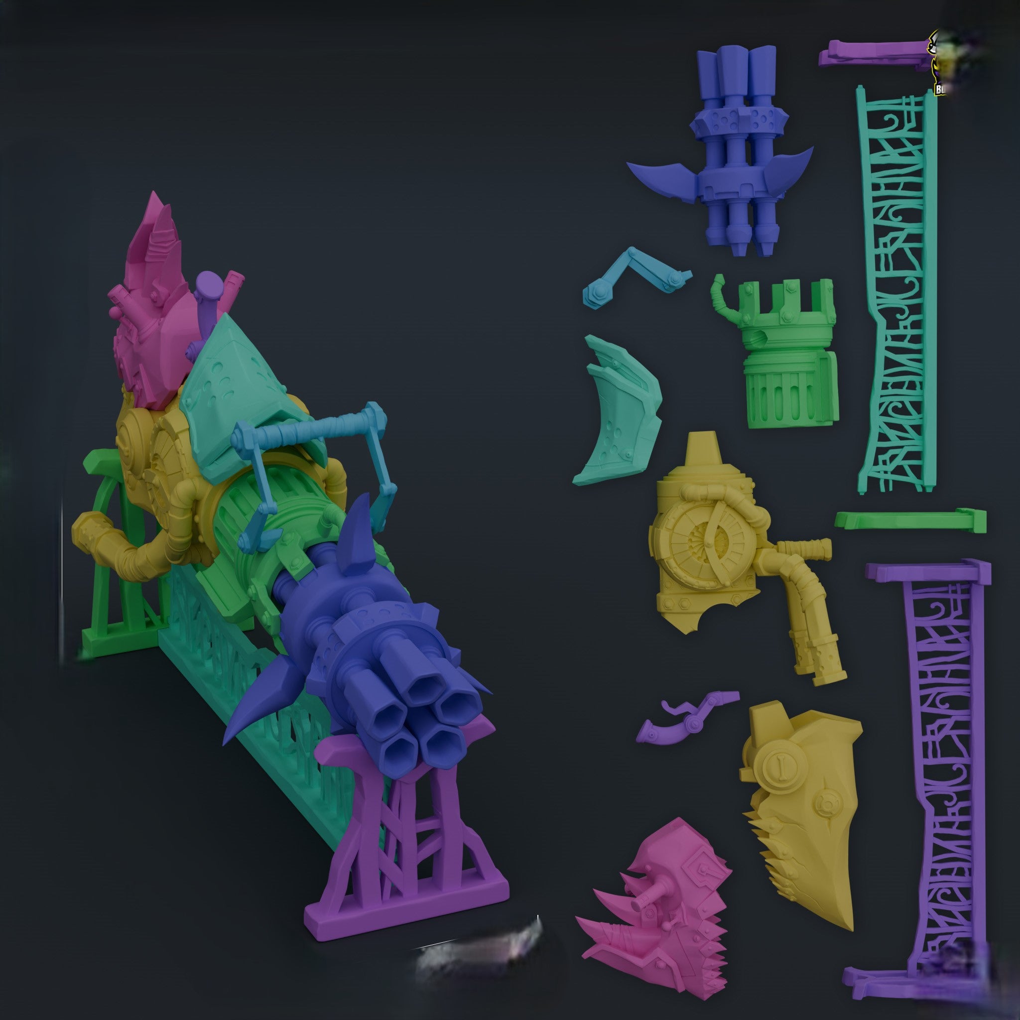 Fichier STL Jinx's Rhino Gun - Arcane - IR3D