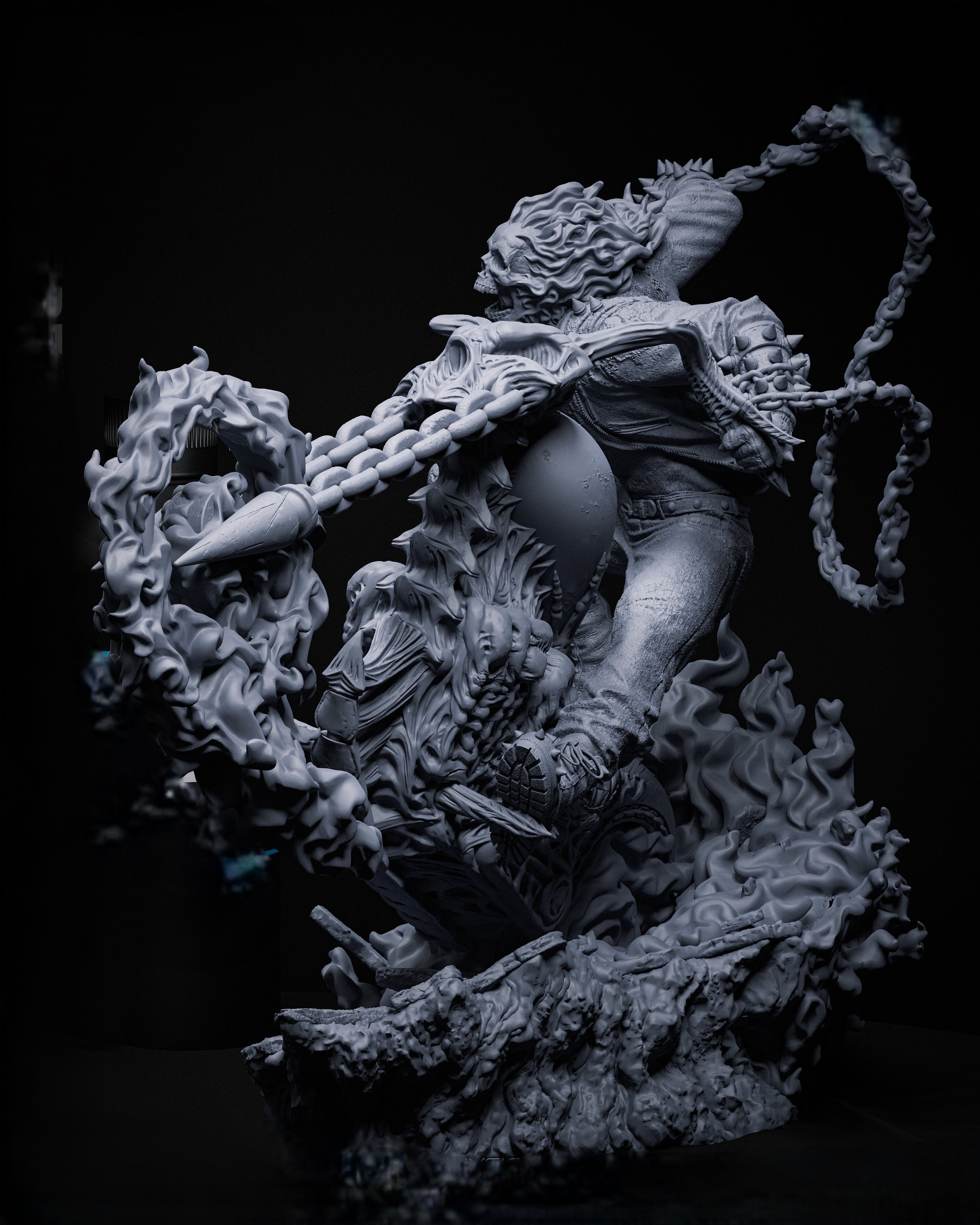 Black Window Figurine