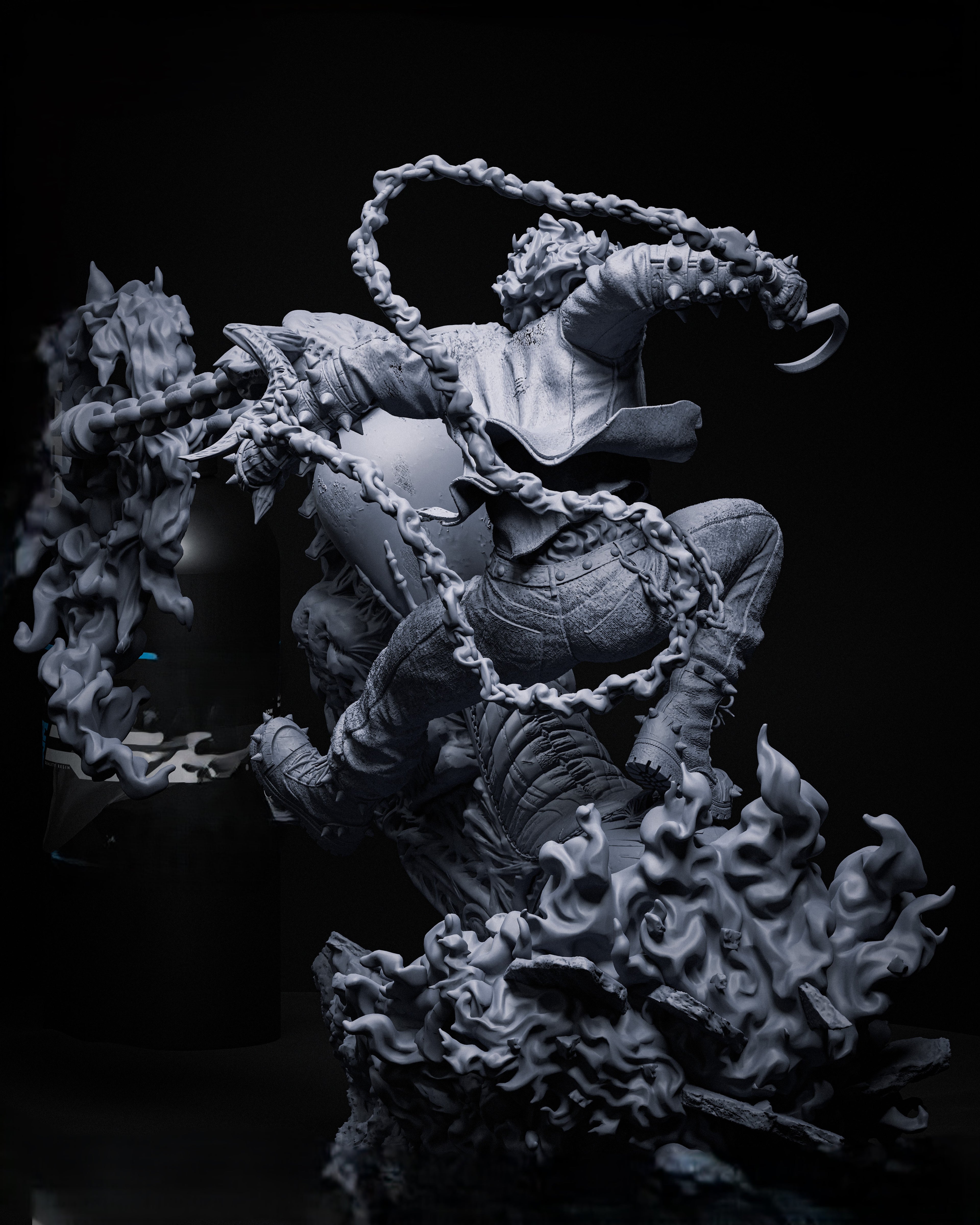 Black Window Figurine