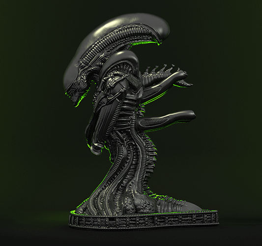 Fichier STL Alien - IR3D
