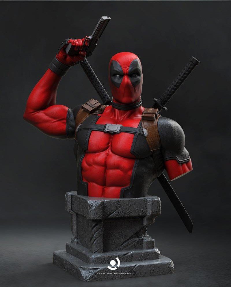 Buste deadpool Marvel - IR3D