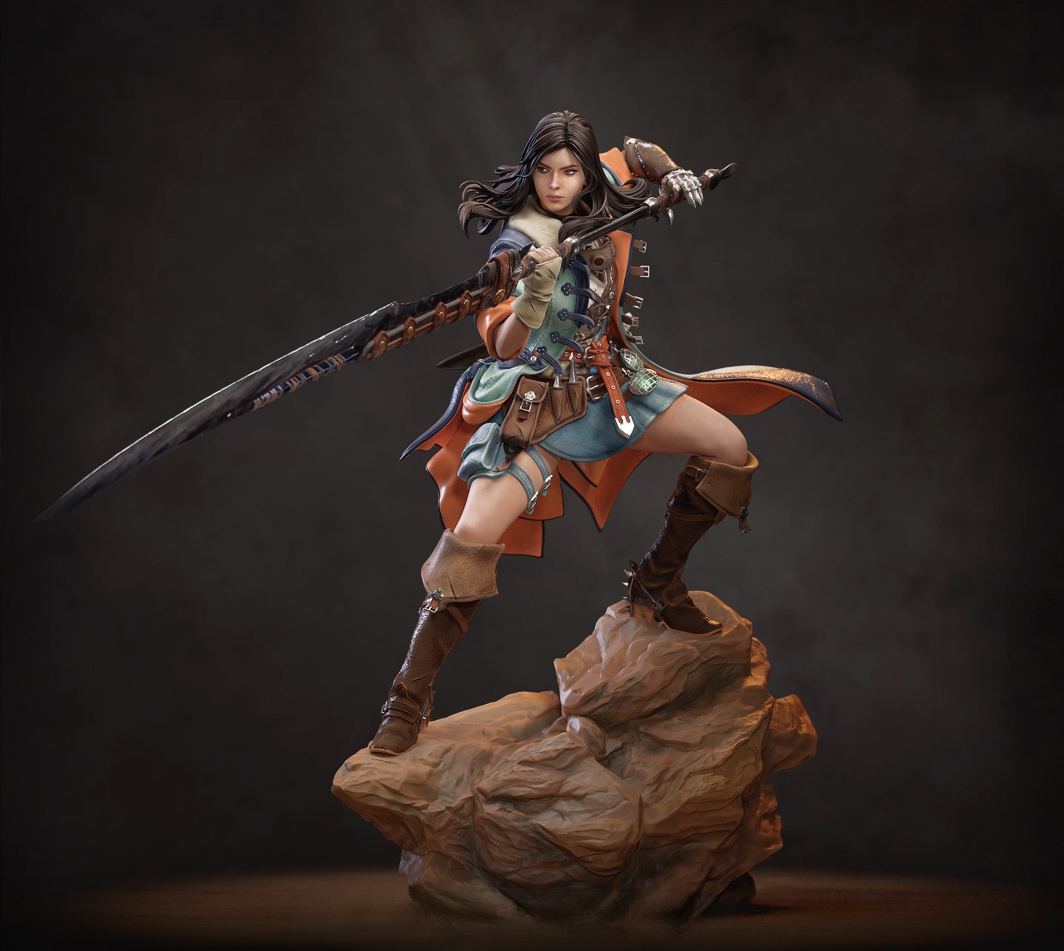 Figurine Neko - Monster Hunter - IR3D