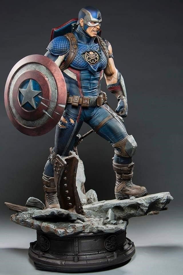 Fichier STL Captain America Secret Empire - Marvel - IR3D