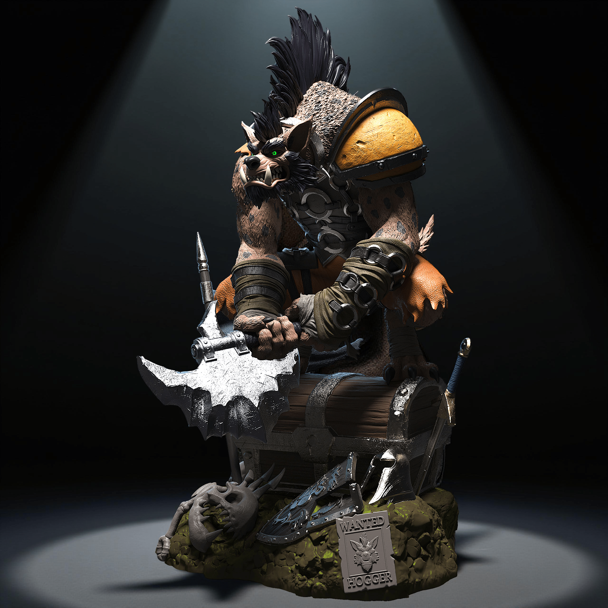 Fichier STL Hogger - Warcraft - IR3D
