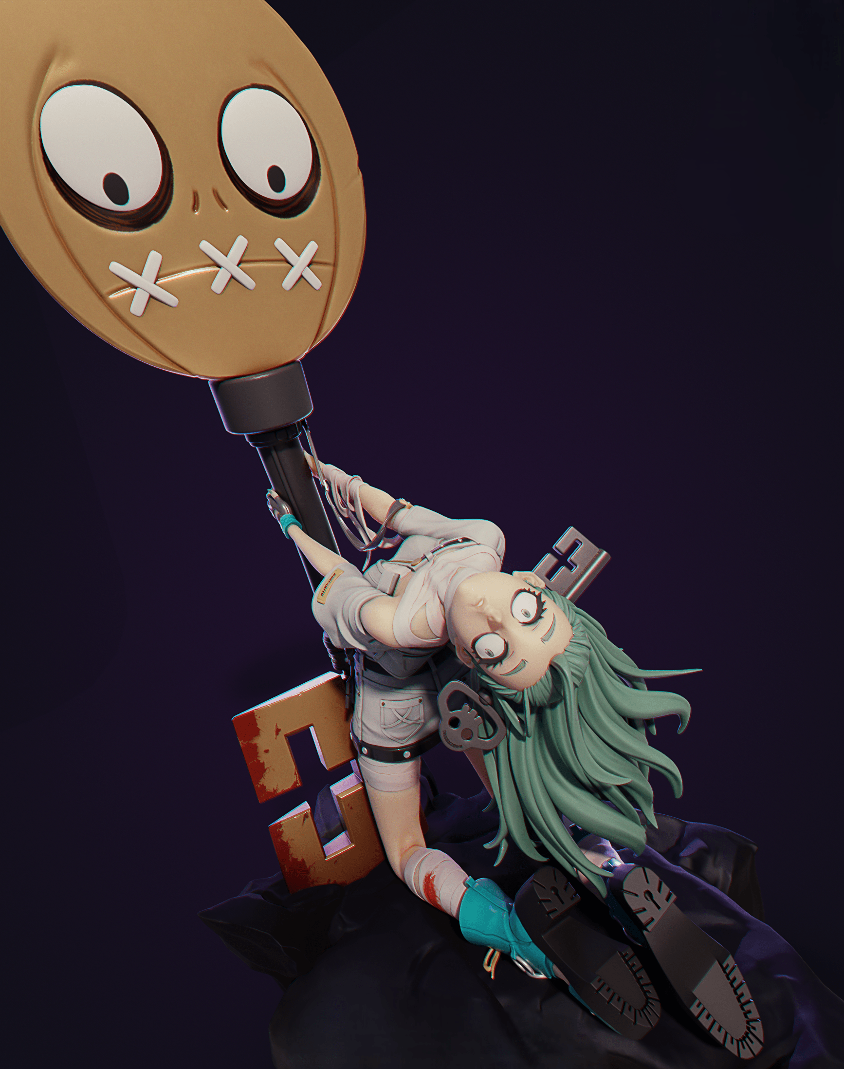 Figurine A.B.A - Guilty Gear Wiki - Manga - IR3D