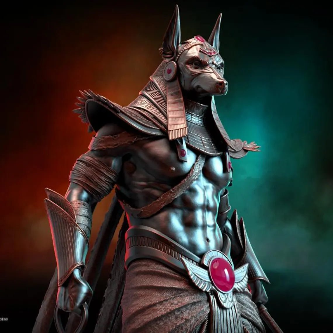 Figurine Anubis - Le Dieu égyptien des morts - IR3D