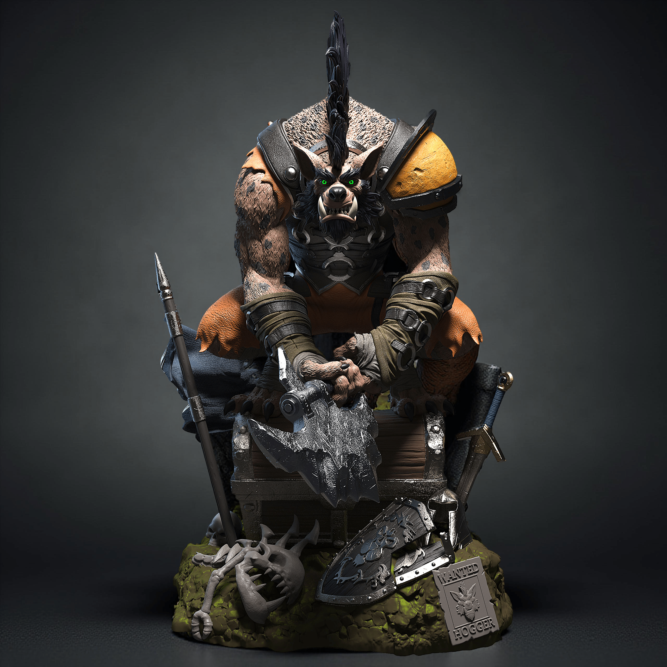 Figurine Hogger - Warcraft - IR3D