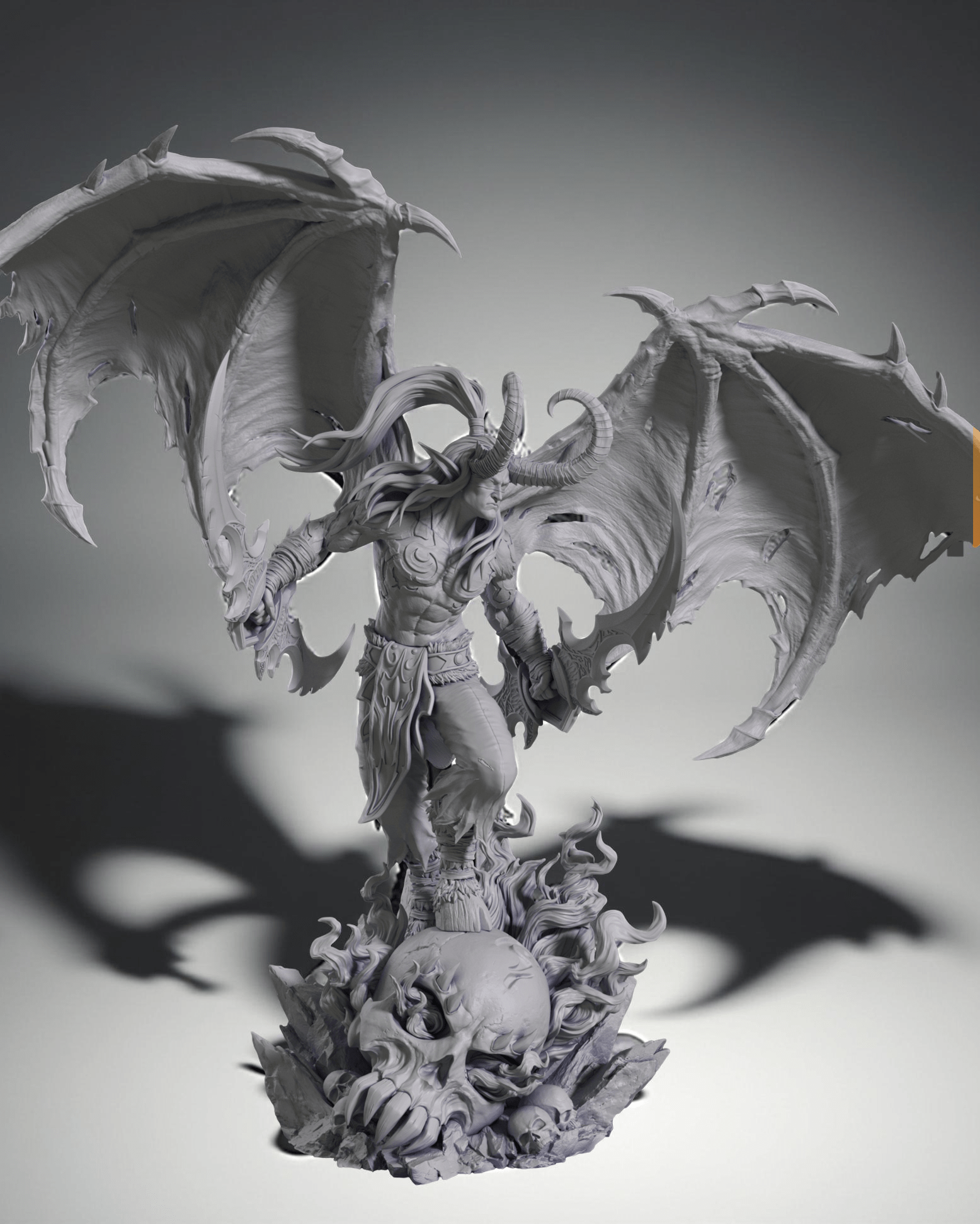 Figurine Illidan stormrage - Warcraft - IR3D