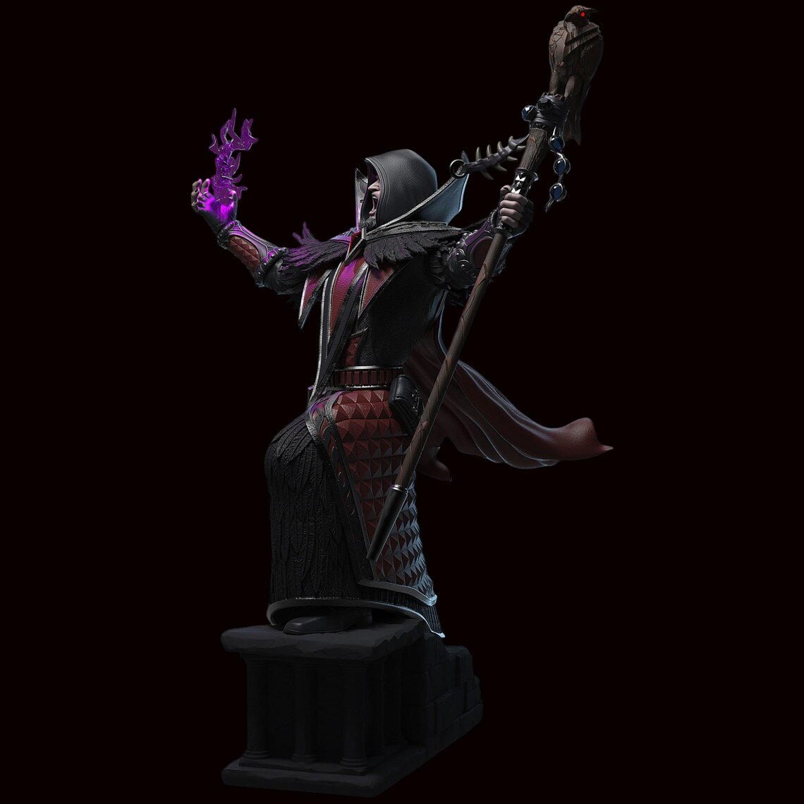 Figurine Medivh - Warcraft - IR3D