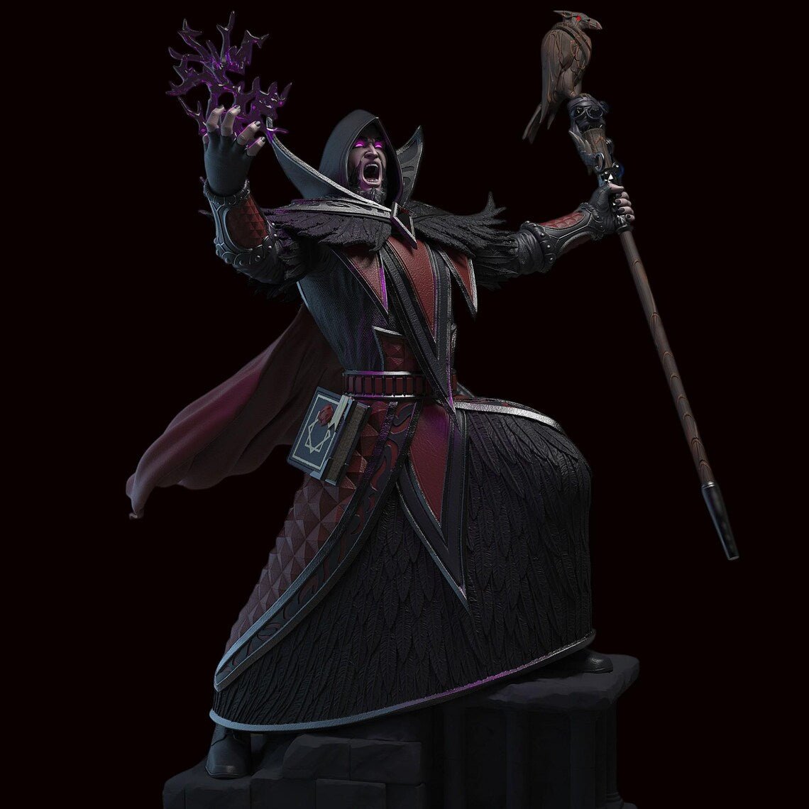 Figurine Medivh - Warcraft - IR3D