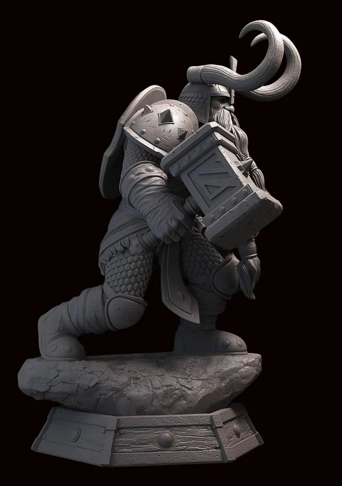 Figurine Muradin Bronzebeard - Warcraft - IR3D