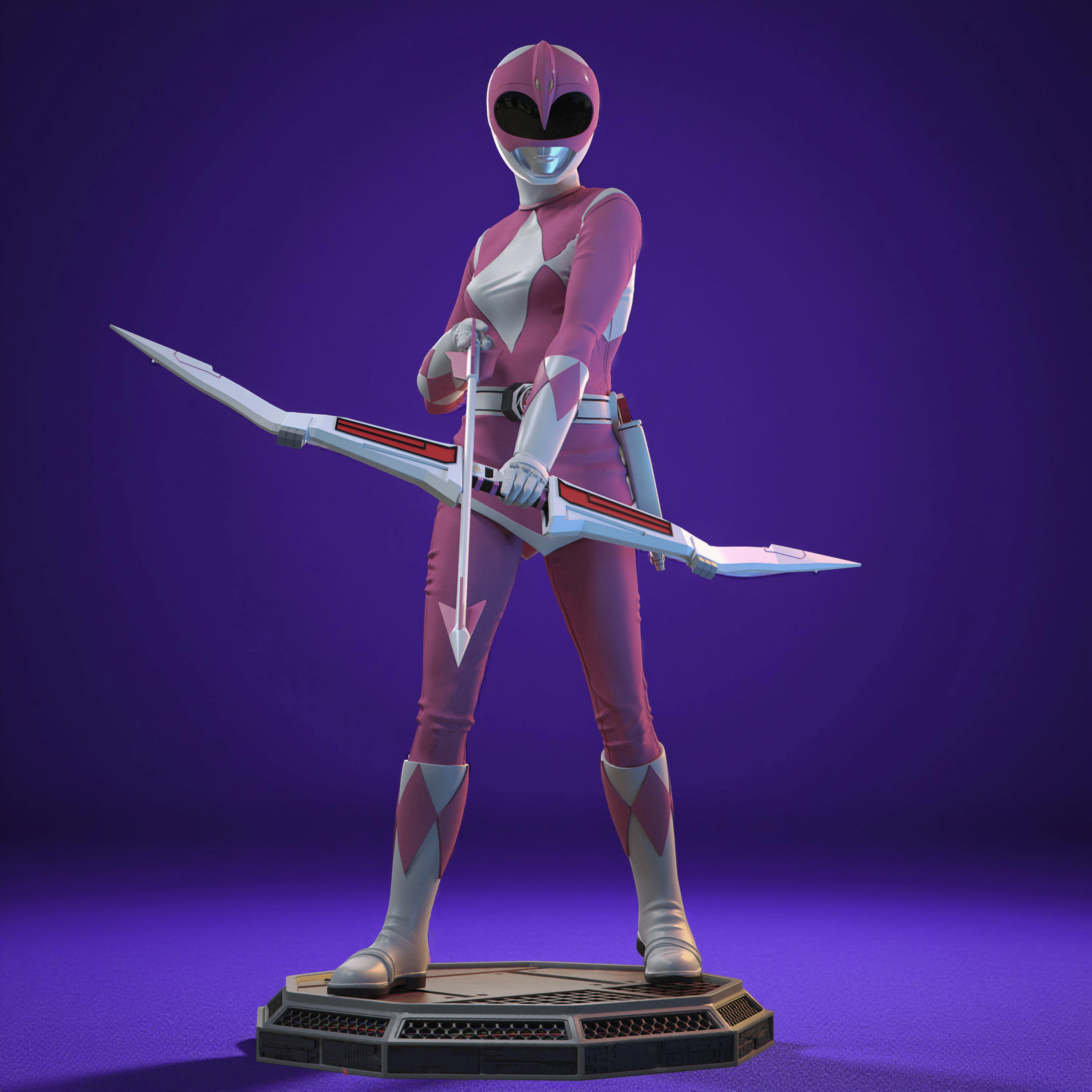 Figurine Power Rangers Pink - IR3D