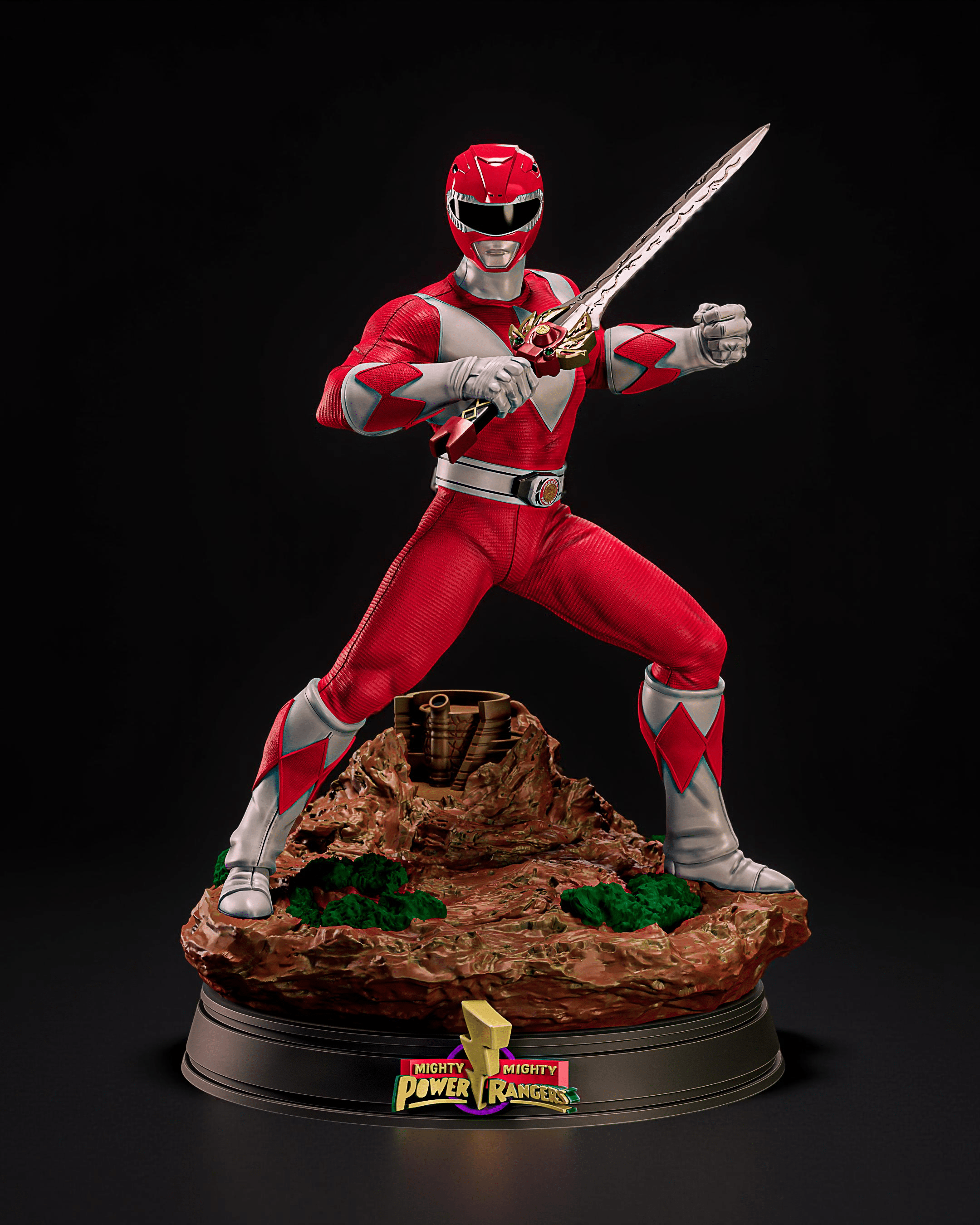 Figurine Power Rangers Red - IR3D