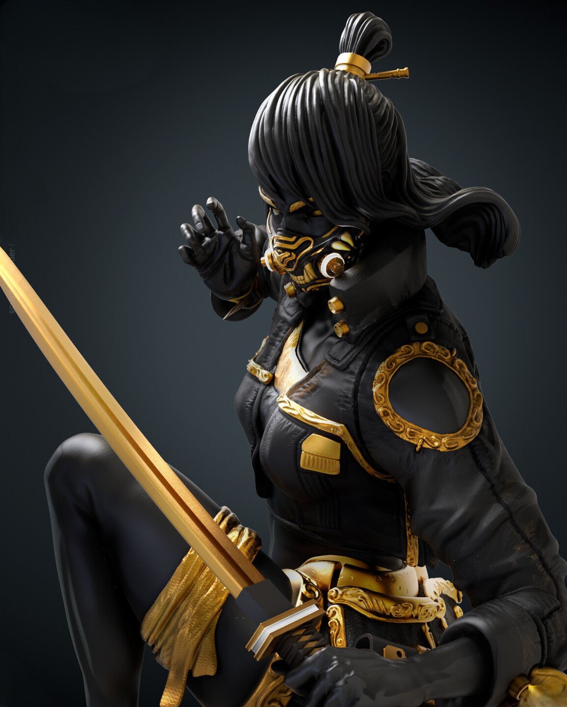 Figurine The Samurai Legacy - Esprit du guerrier japonais - IR3D