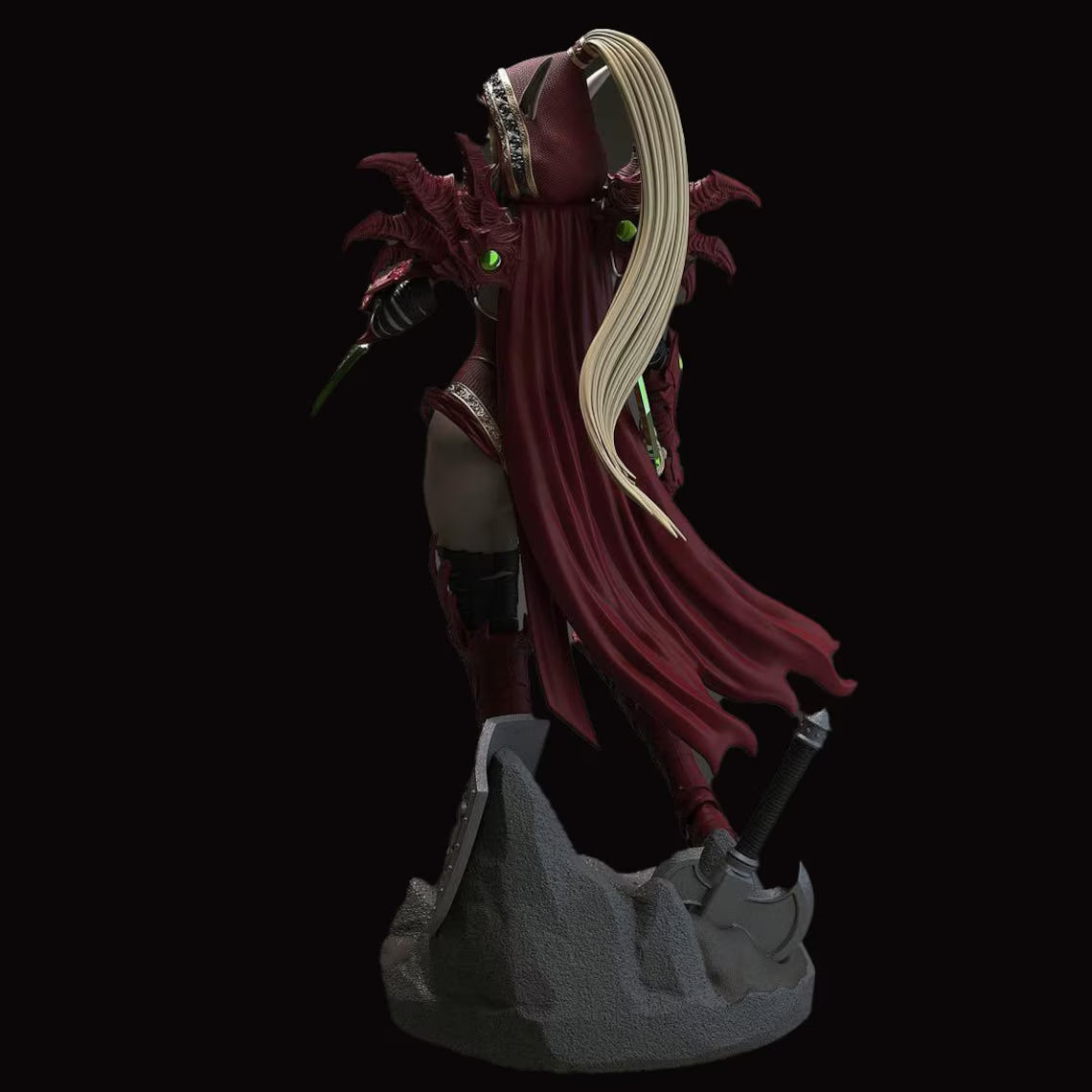 Black Window Figurine