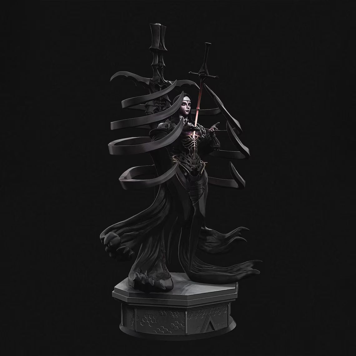 Black Window Figurine
