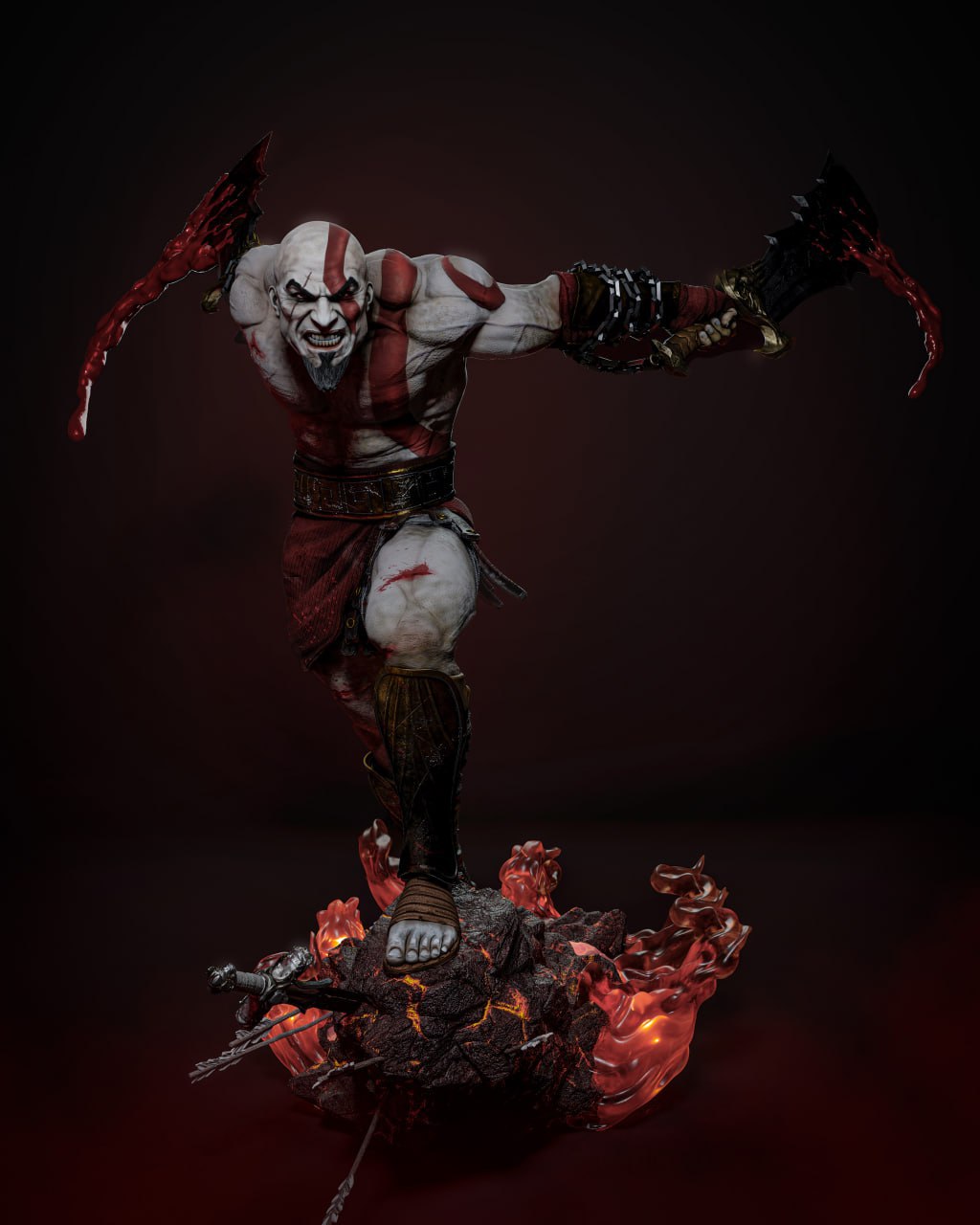 Figurine Kratos - IR3D