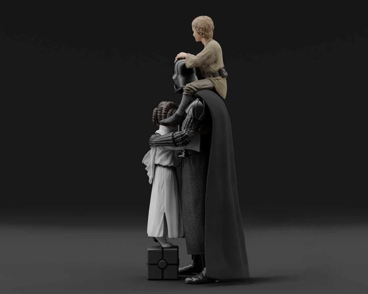 Figurine Darth Vader - Fatherhood - IR3D
