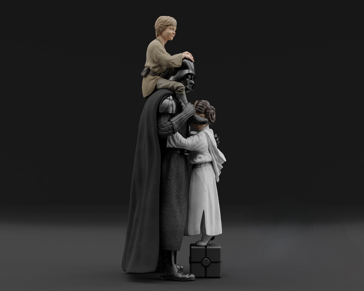 Figurine Darth Vader - Fatherhood - IR3D