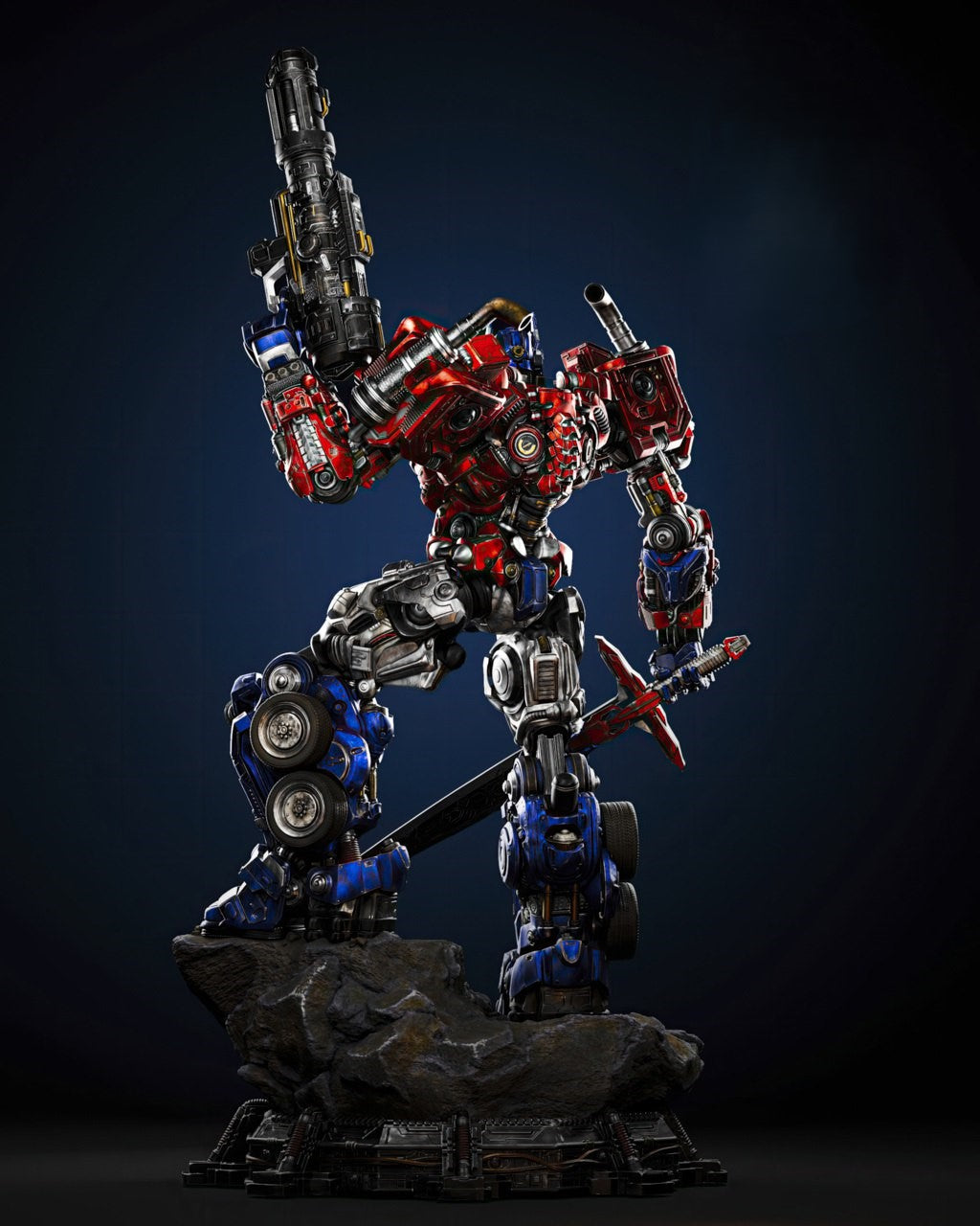 Figurine Optimus Sculpture - IR3D