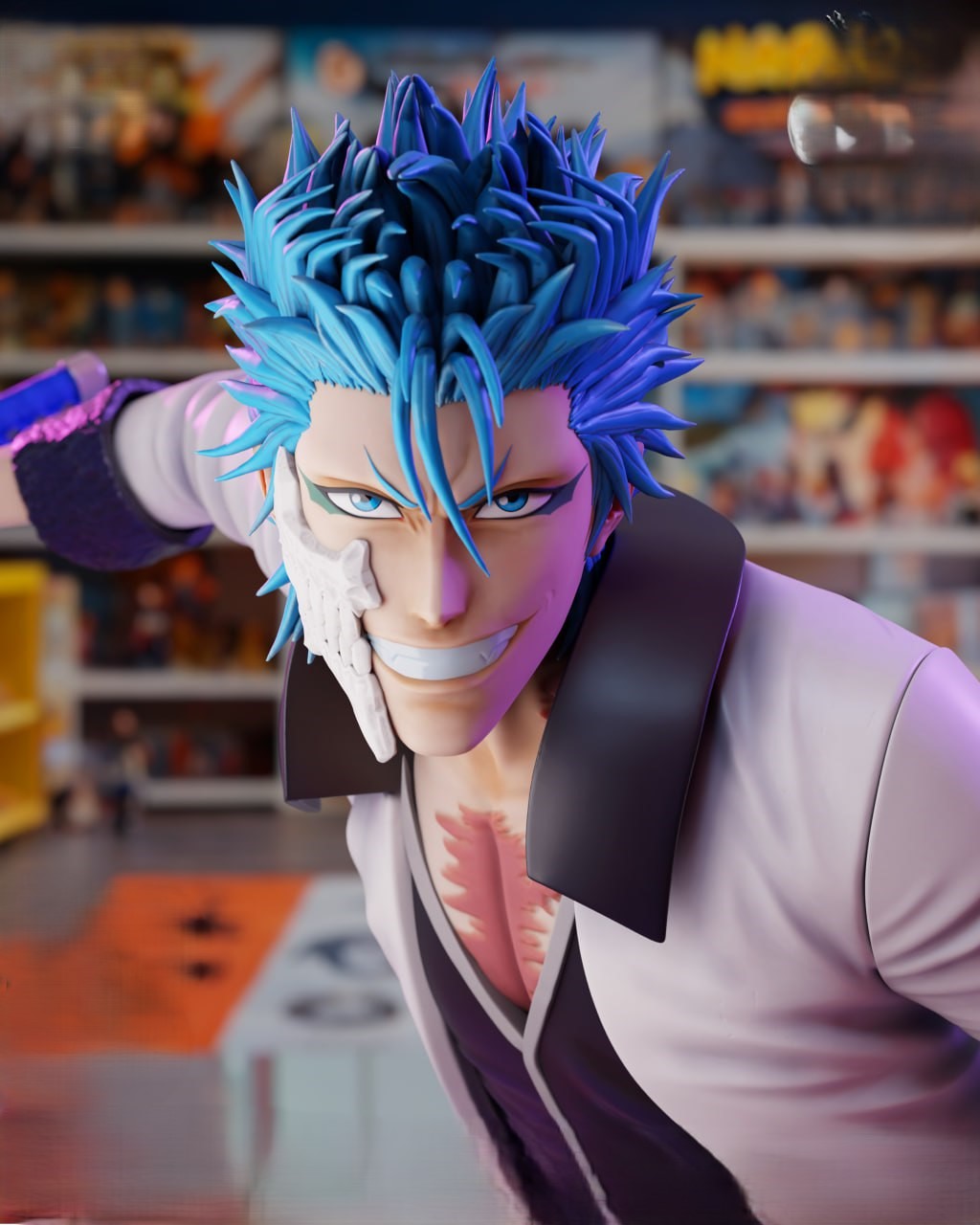Fichier STL Grimmjow Jaegerjaquez Bleach - IR3D