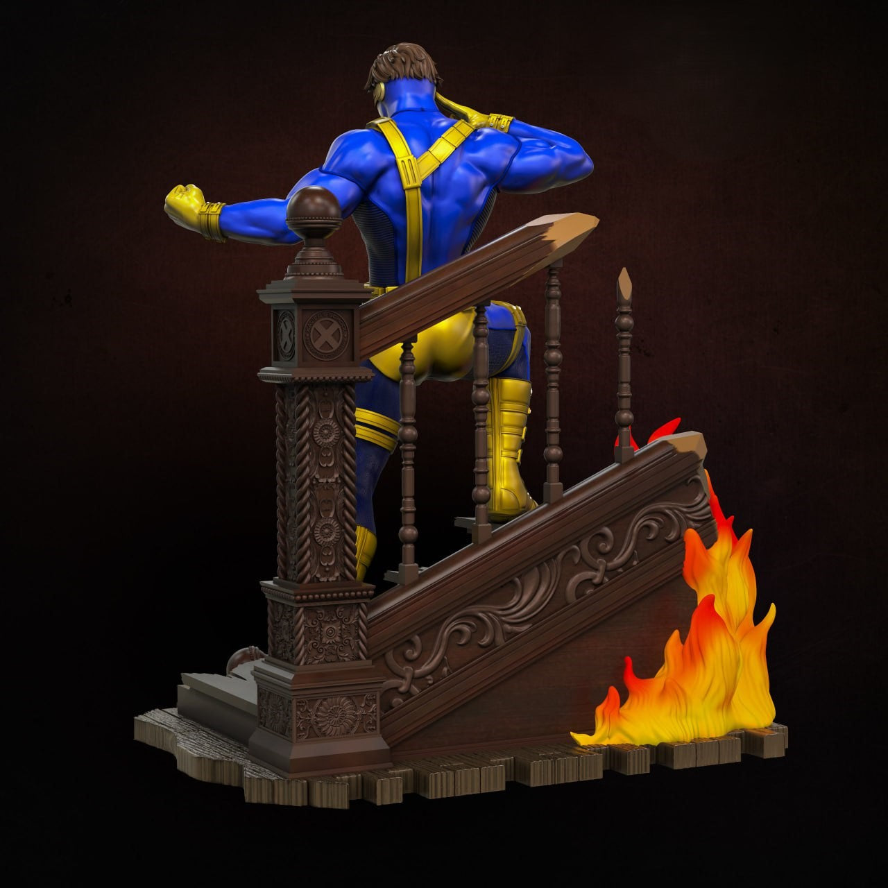 Black Window Figurine