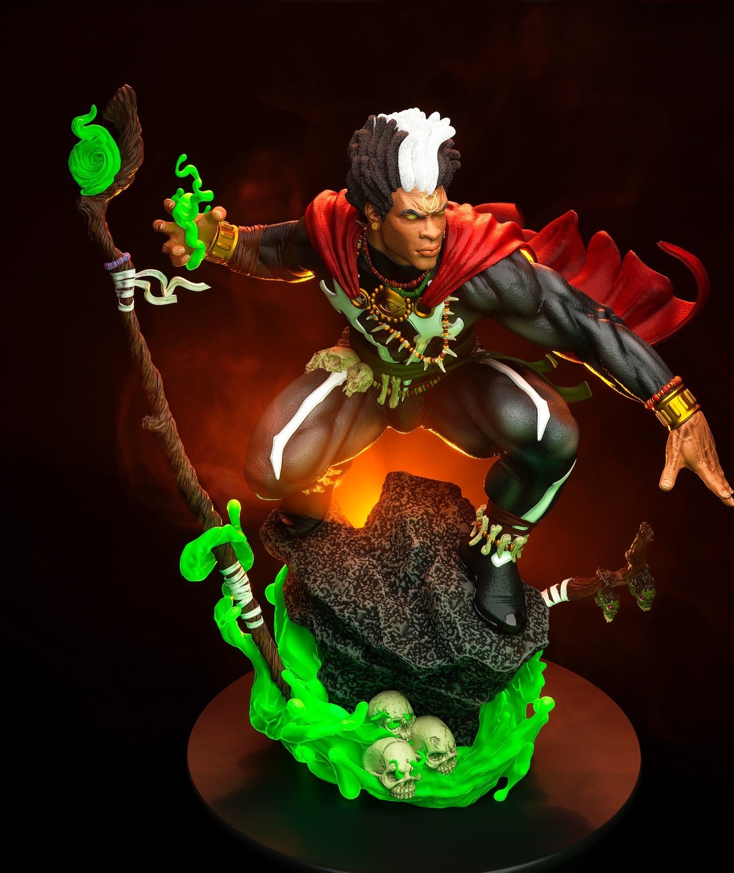 Black Window Figurine